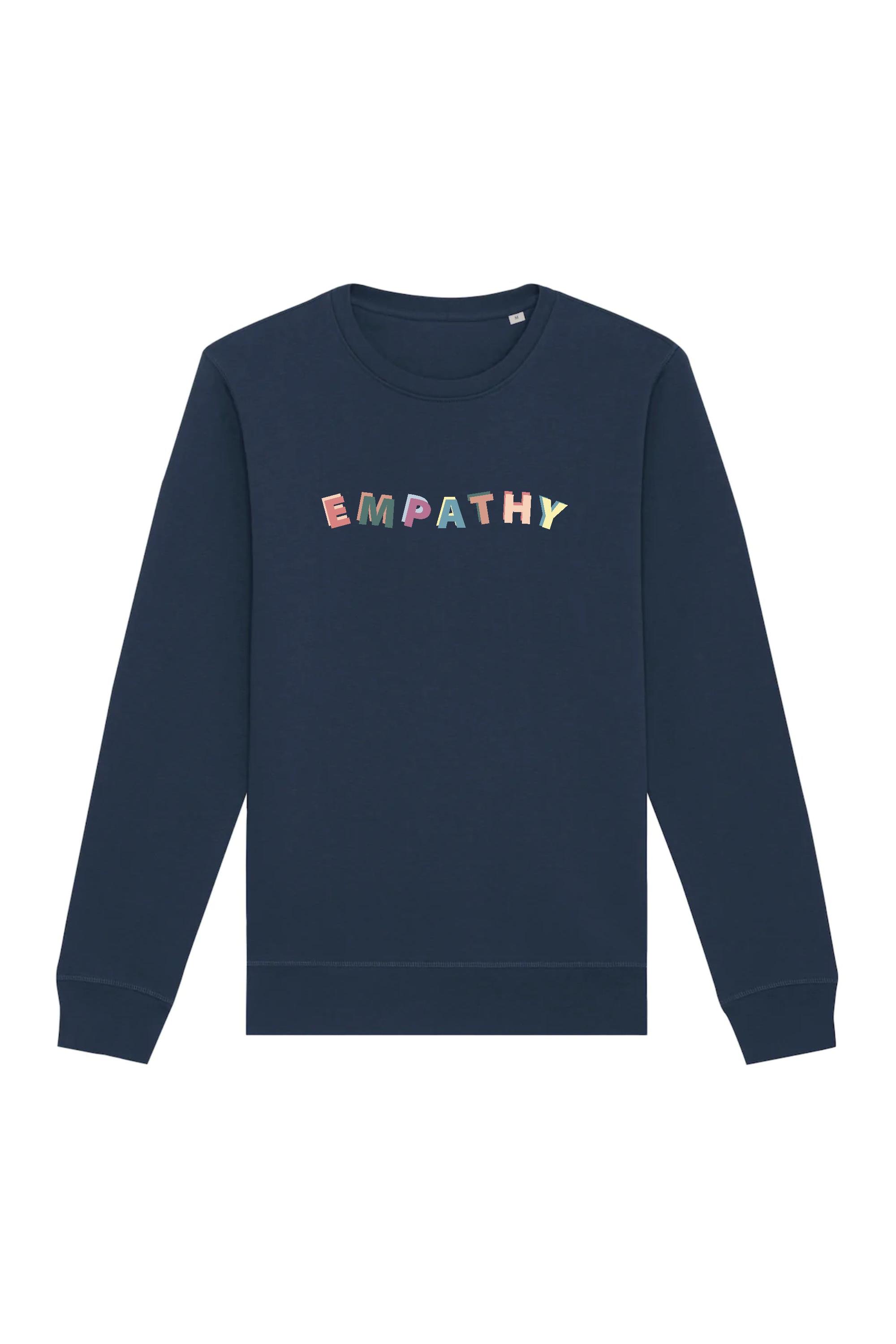 Image of Oat Milk Club dames vegan Sweatshirt Empathy Navy