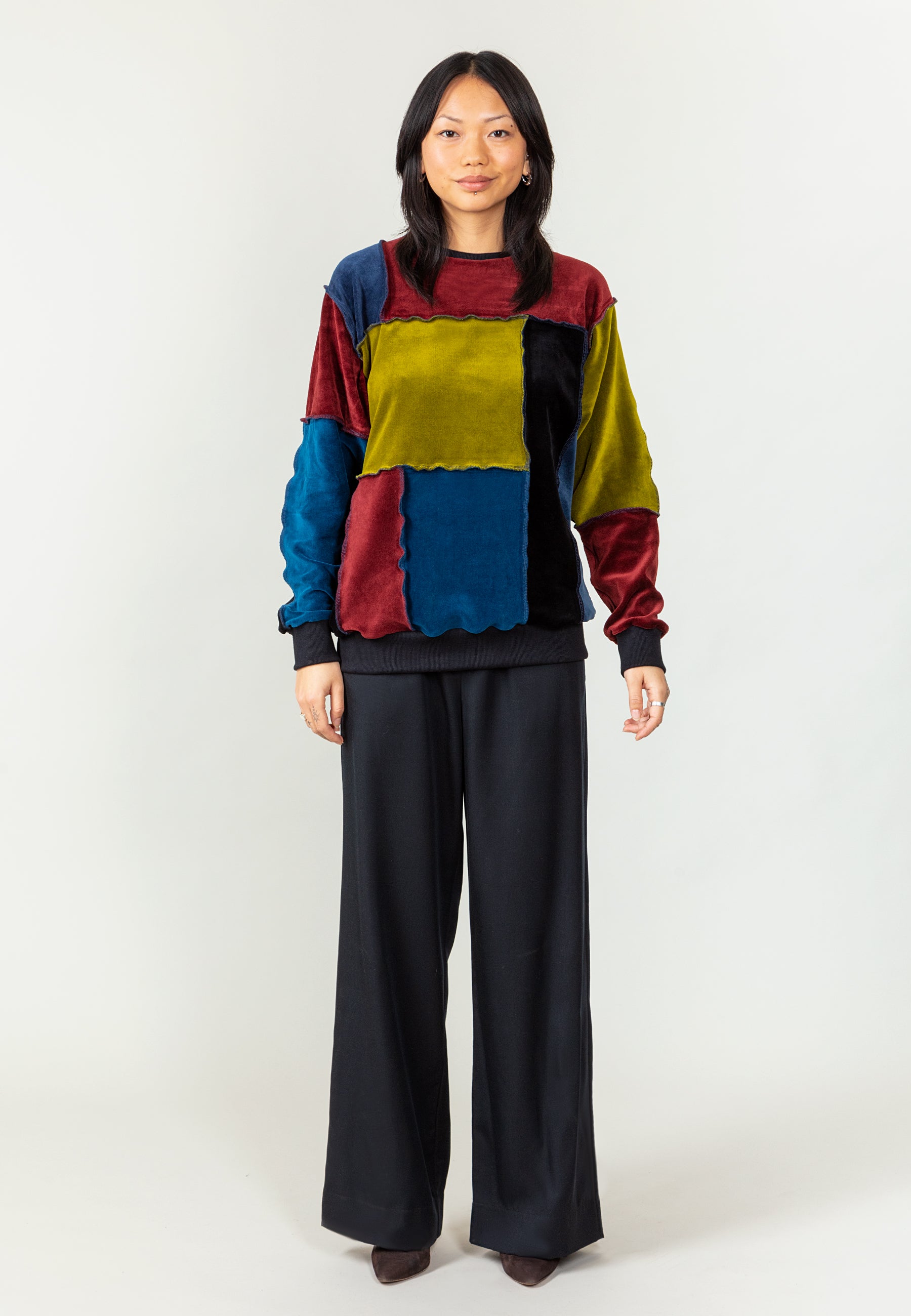 68468 - Damen vegan Althea Patchwork Sweatshirt 68468 - Damen vegan Althea Patchwork Sweatshirt