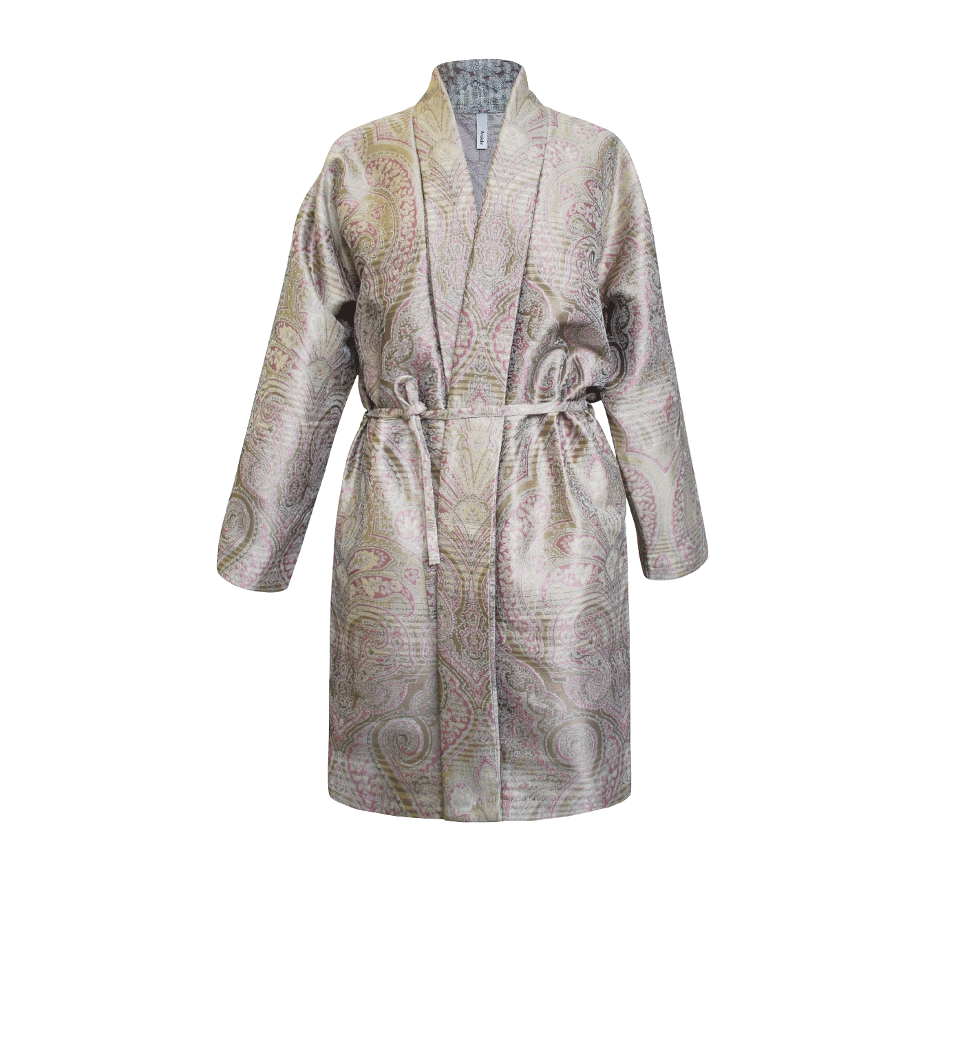dresses in beige color Girls Beige Fox Dressing Gown – Slumber Hut main image 0