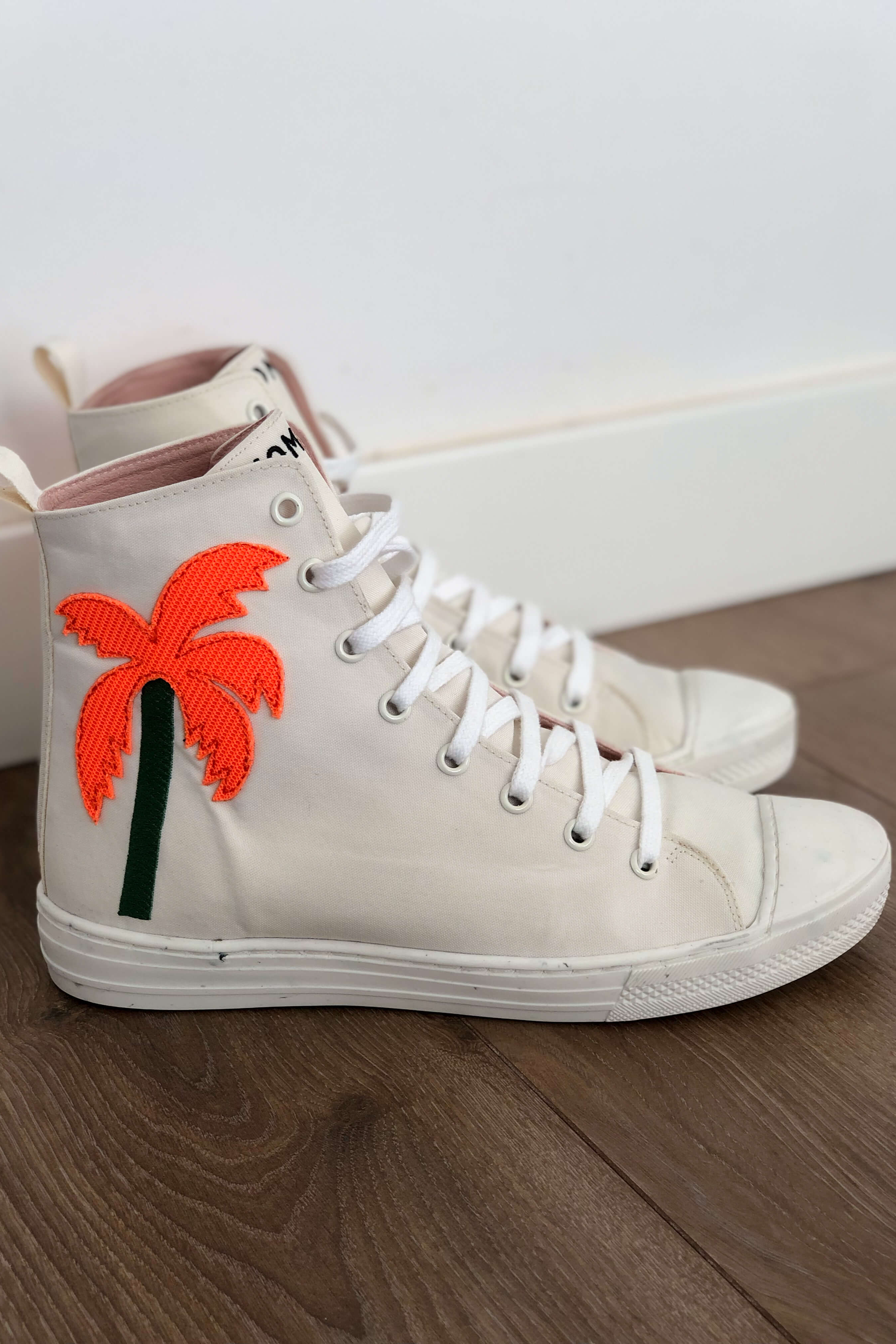 Image of Momoc dames vegan Sneakers La Creme & Rood