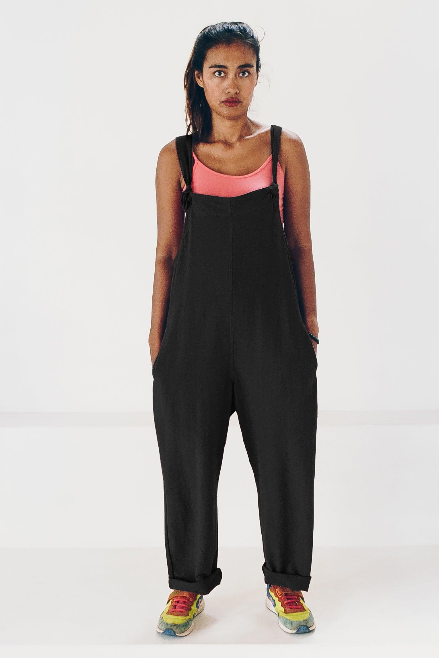 The Driftwood Tales Damen vegan Broekpak - zwart