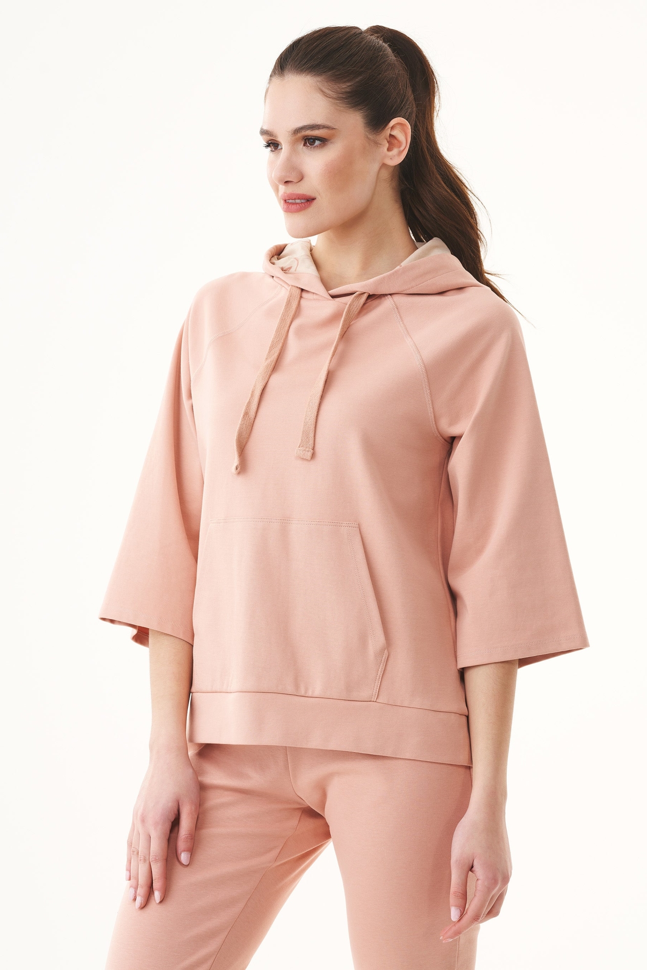 ORGANICATION Damen vegan Sweathoodie Staubig ErrÃ¶ten