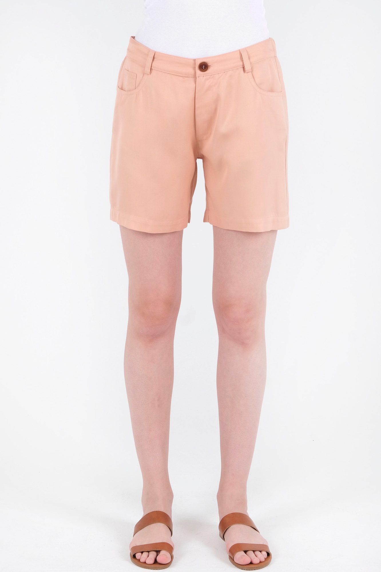 ORGANICATION Damen vegan Kurze Hose Hellbraun