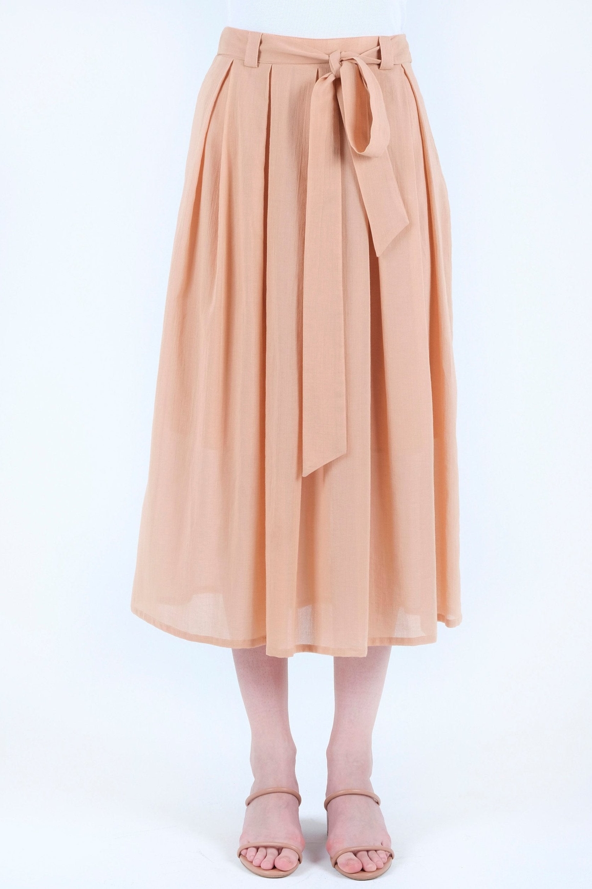 Image of ORGANICATION dames vegan Voile Rok Lichtbruin