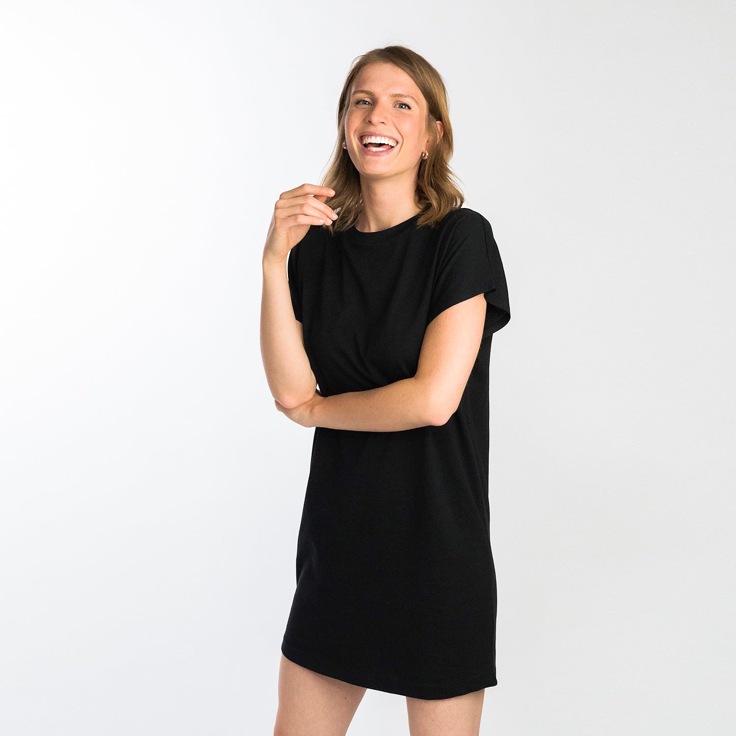 loose ribbed dress Baltic Born Womens Waldorf Ribbed Midi Dress | Chestnut