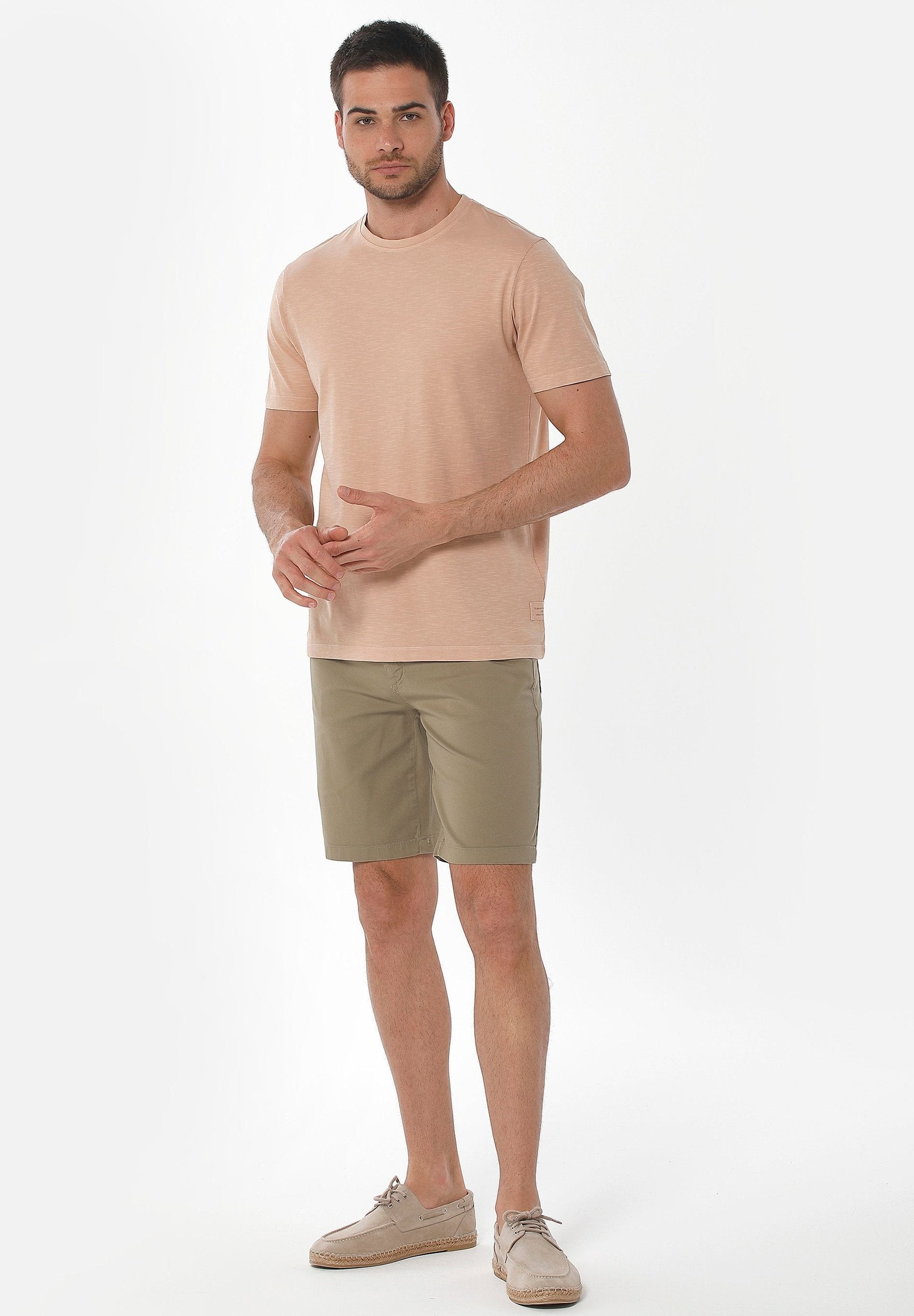 ORGANICATION men vegan Shorts Five Pocket Olive Green