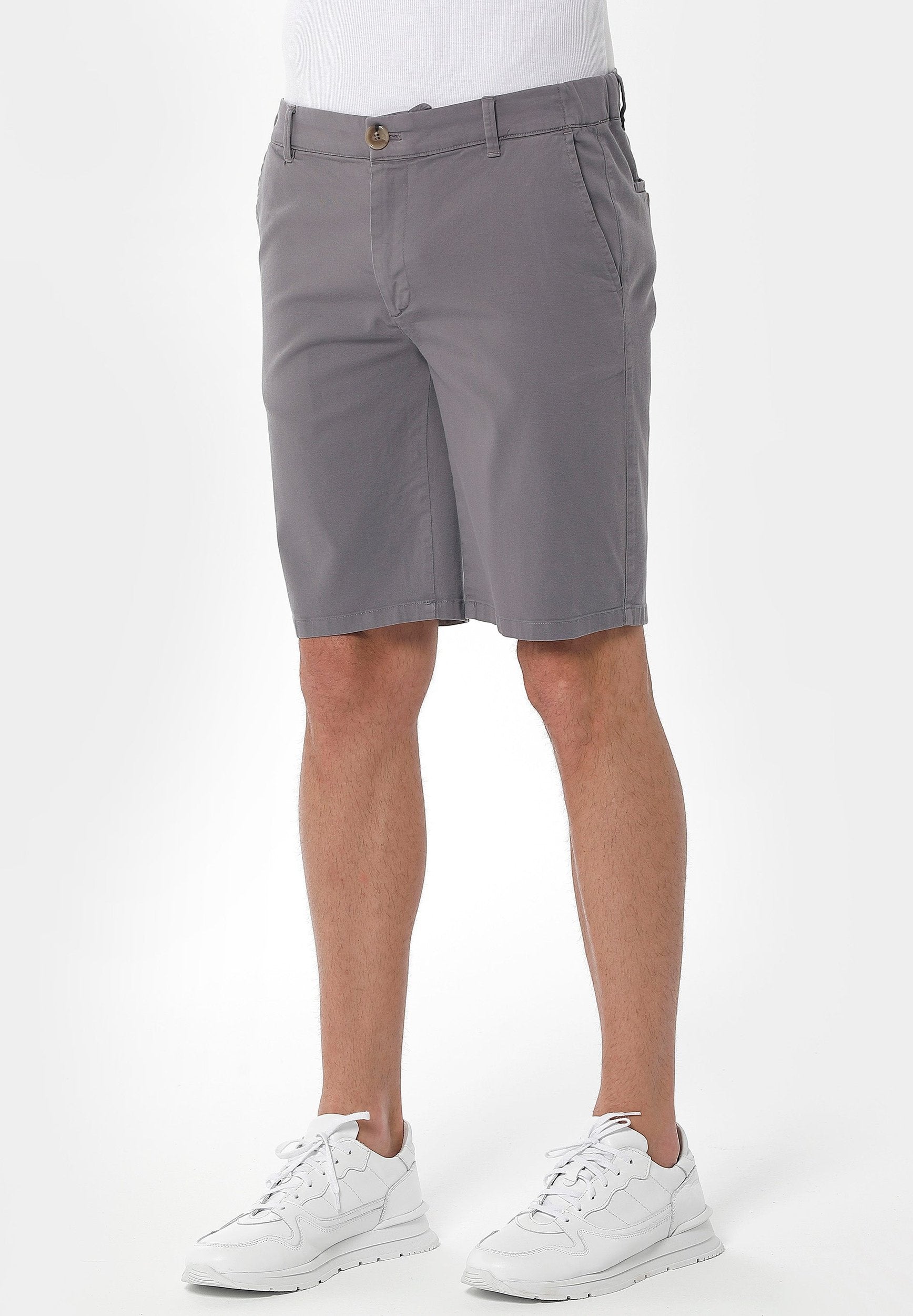 ORGANICATION Chino Shorts Shadow Grey