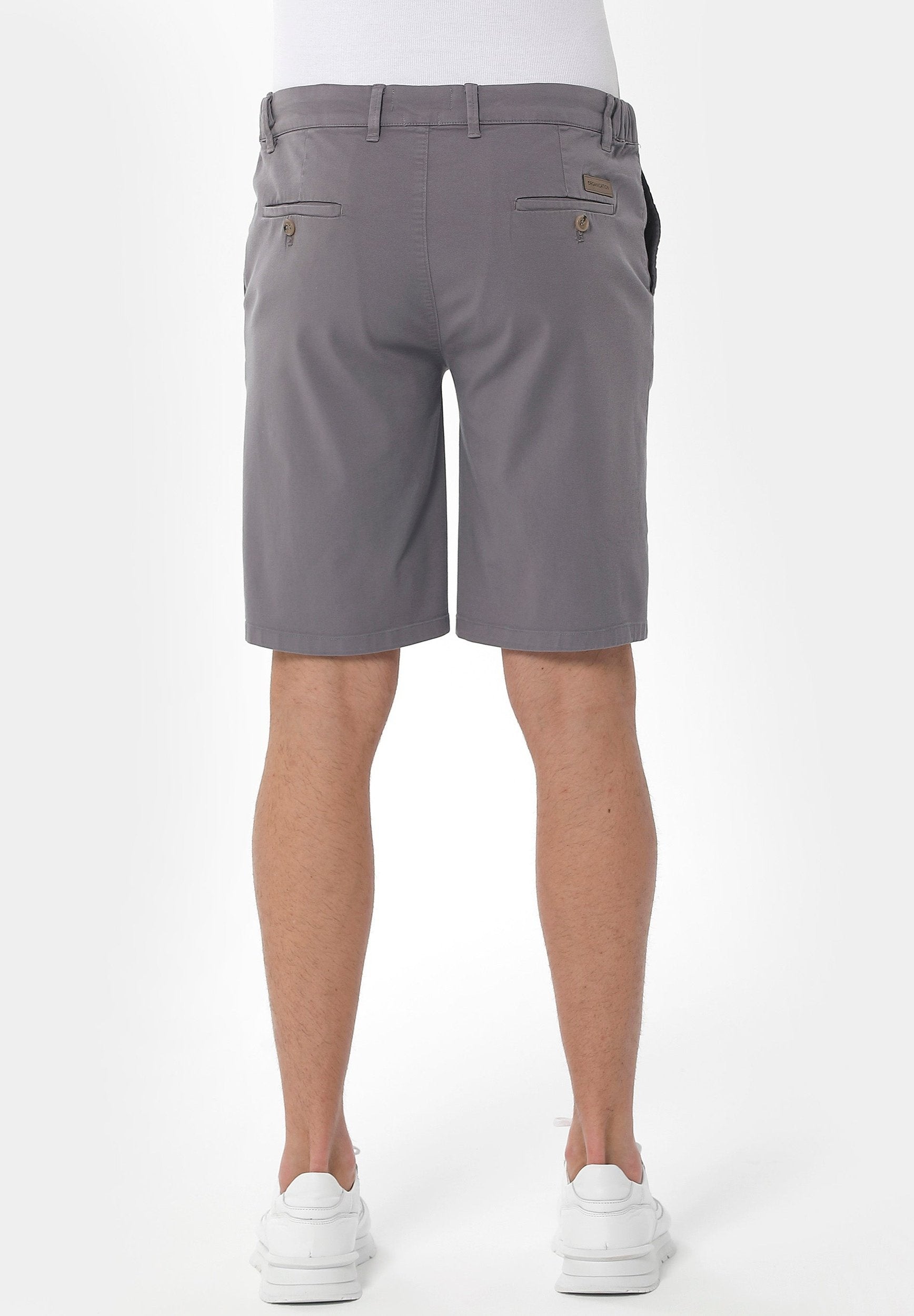ORGANICATION Chino Shorts Shadow Grey