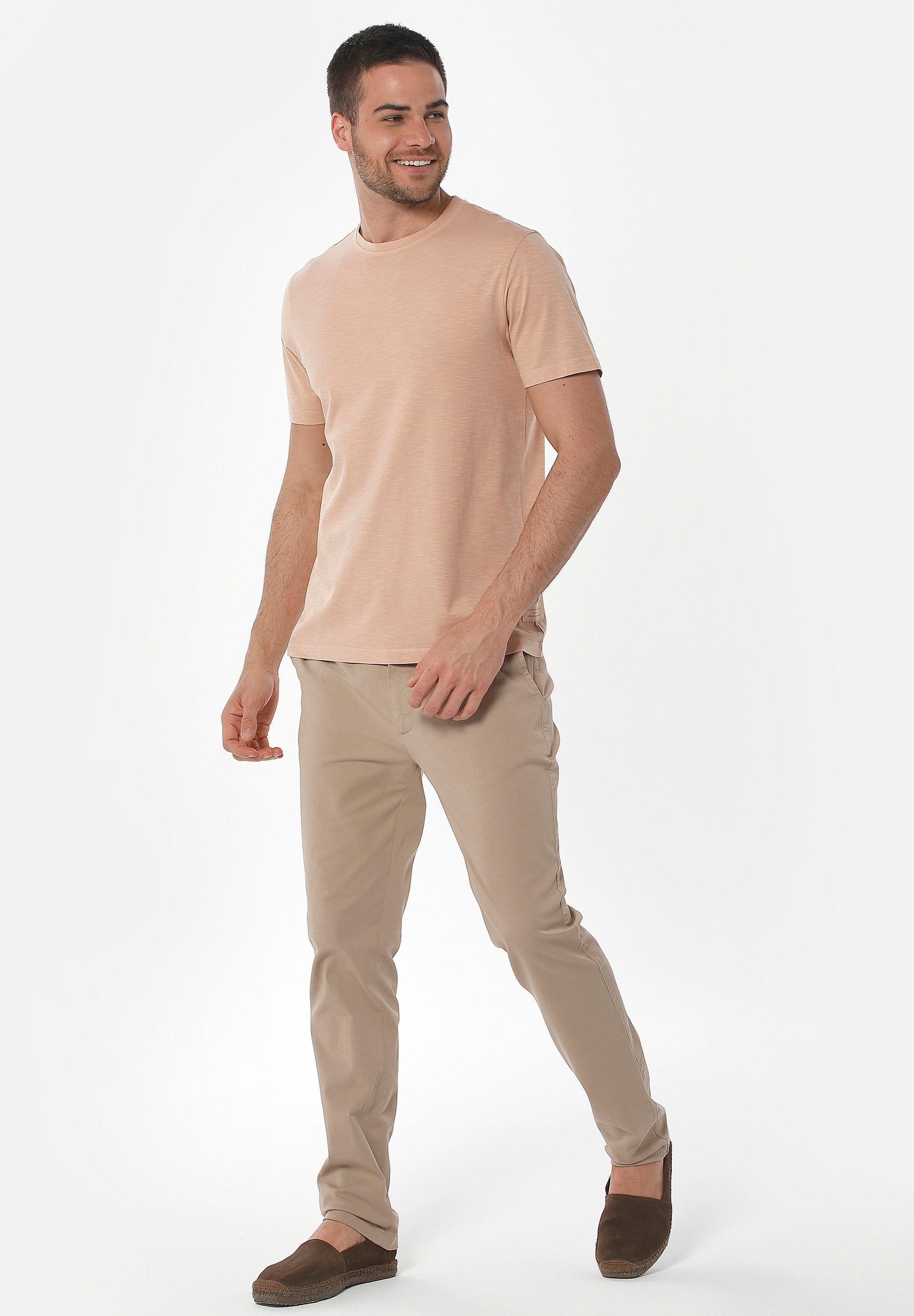 71550 - Herren vegan Hose Five Pocket Beige