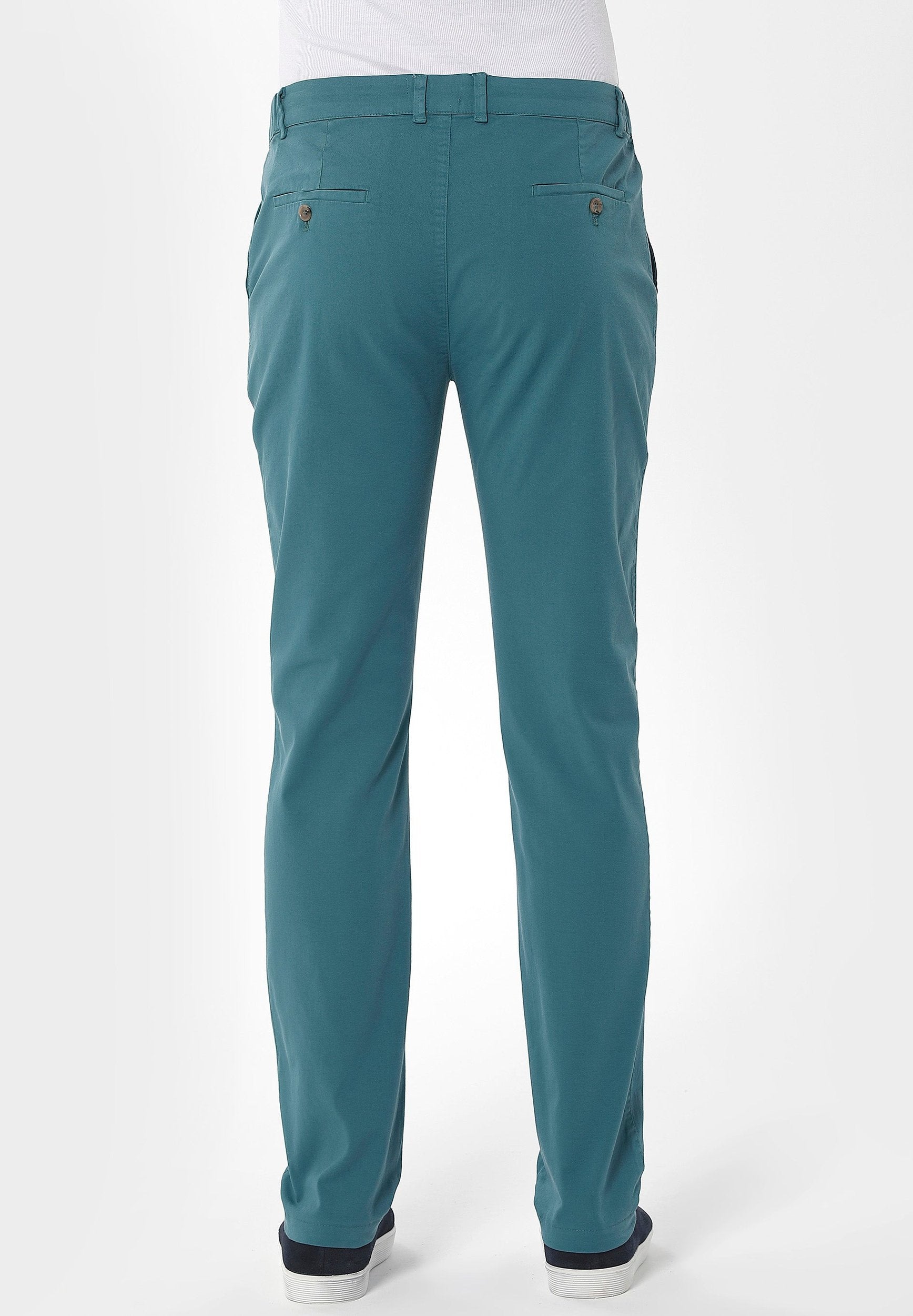 ORGANICATION Chino Pants Petrol Green