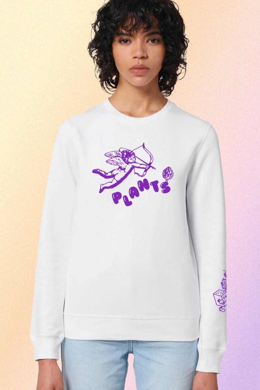 Plant Faced Clothing Damen vegan Pullover Heavenly White