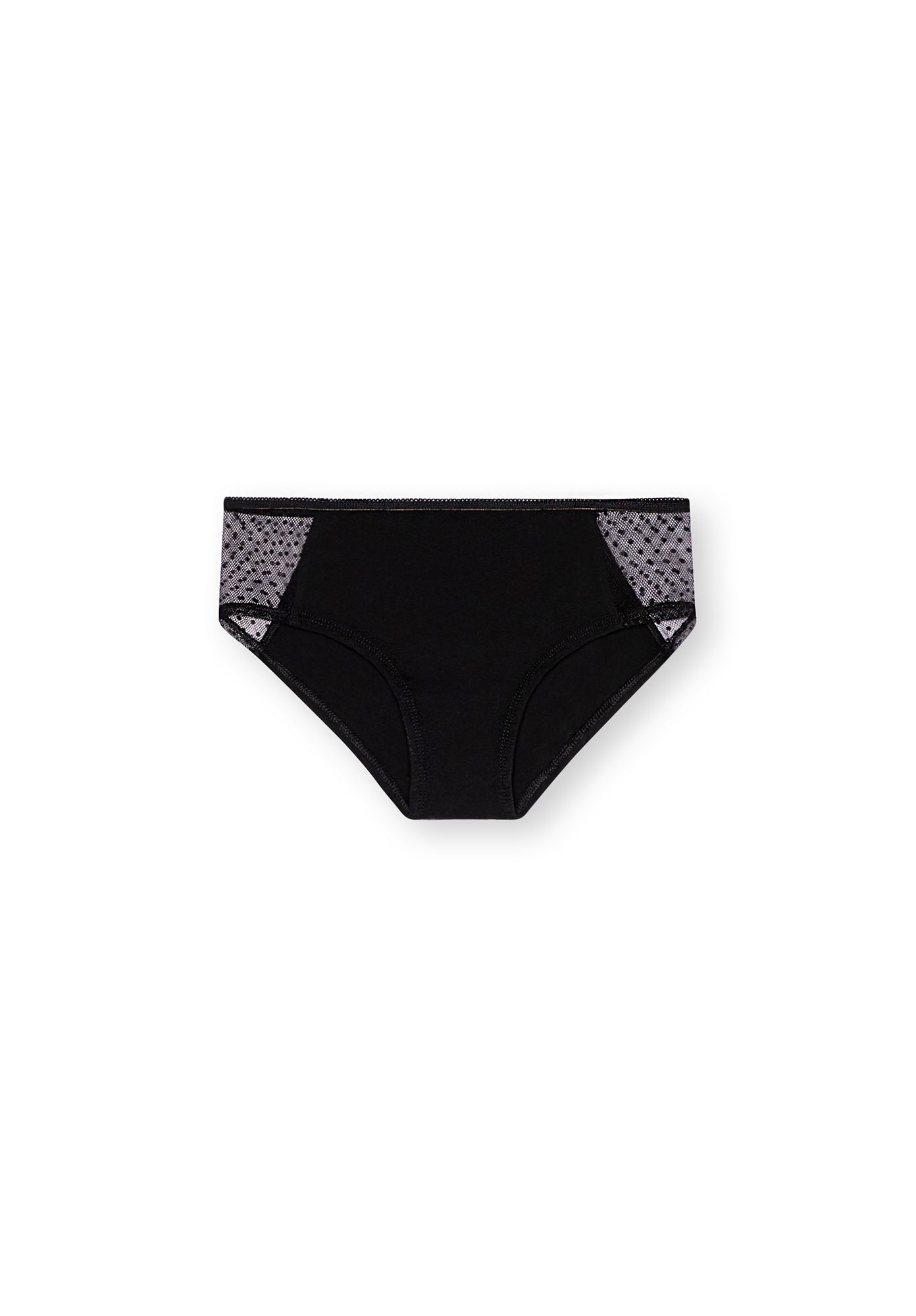 ThokkThokk womens vegan Briefs 3 Pack Side Netlace Black