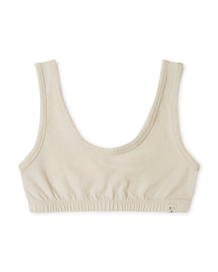 MATONA womens vegan Bra Basic Ecru White