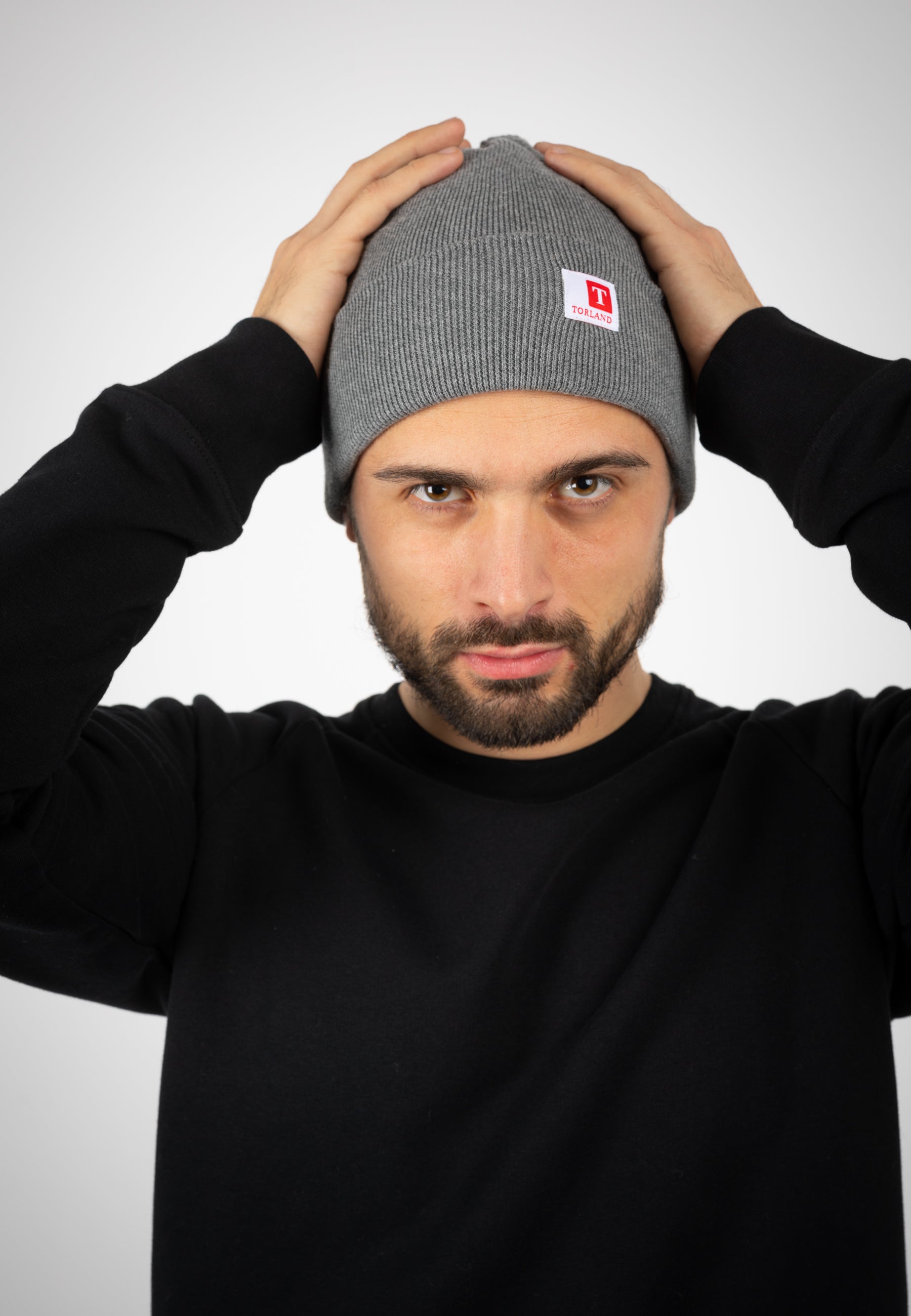 TORLAND Beanie Rib Mid Heather Grey