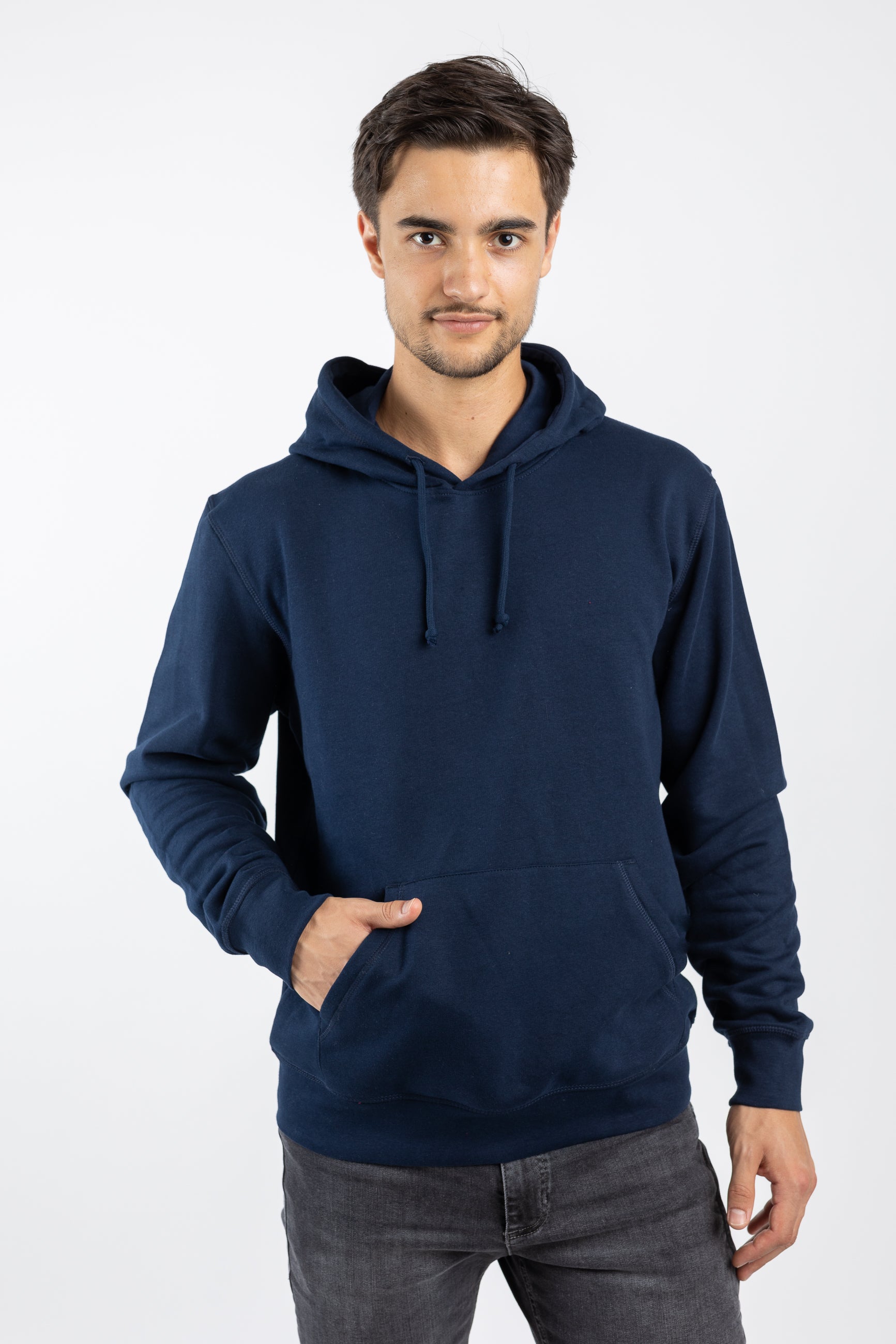72397 - Herren vegan Kapuzenpulli Drummer French Navy Blau