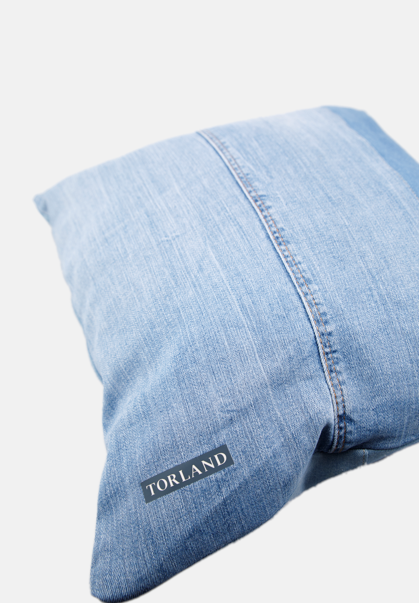 TORLAND Kissen Upcycled Kisan Denim Blau