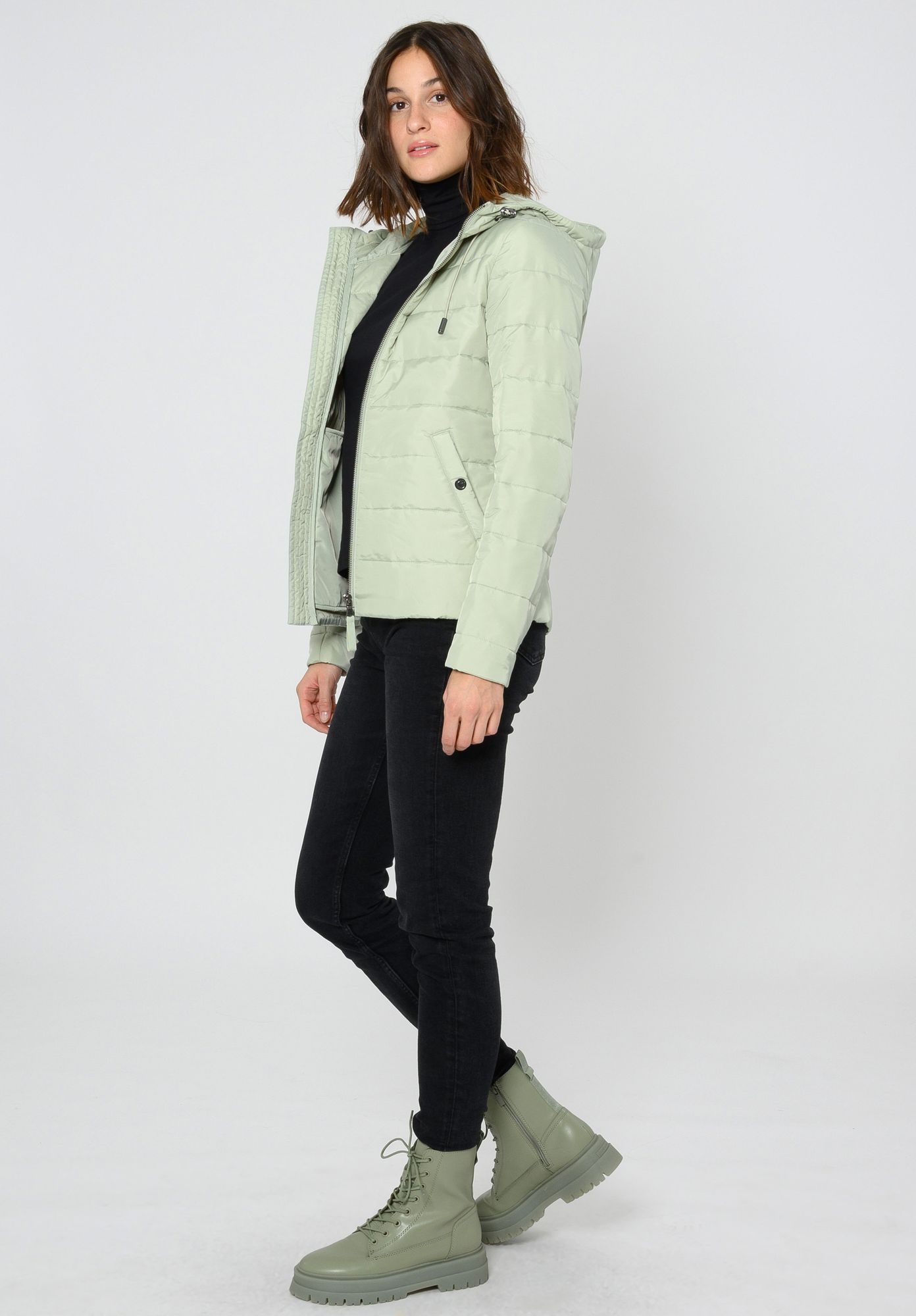 ThokkThokk womens vegan Jacket Classic Desert Sage Green