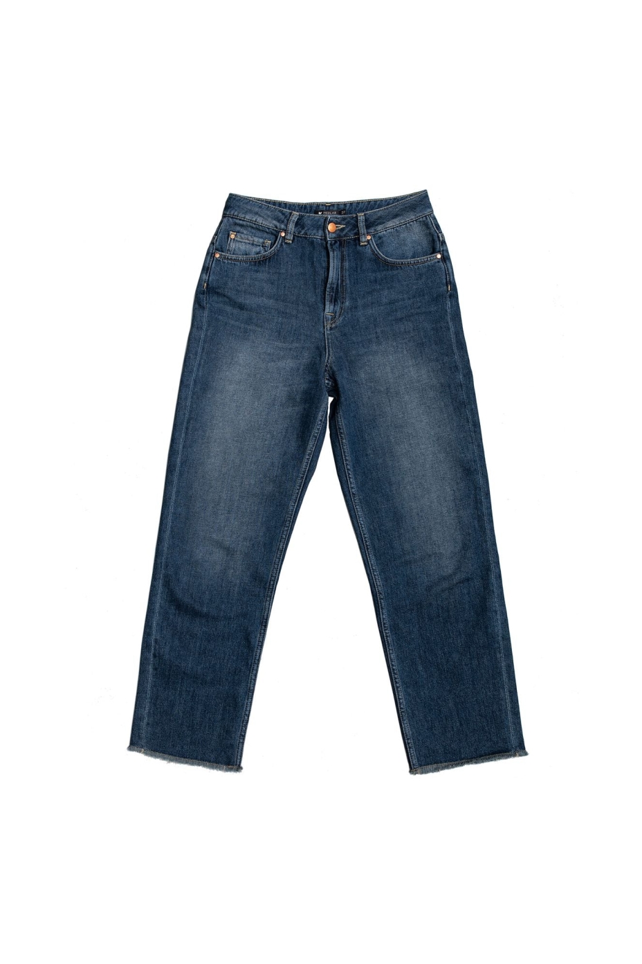 Image of Lovjoi dames vegan Rechte Jeans Medlar Middark