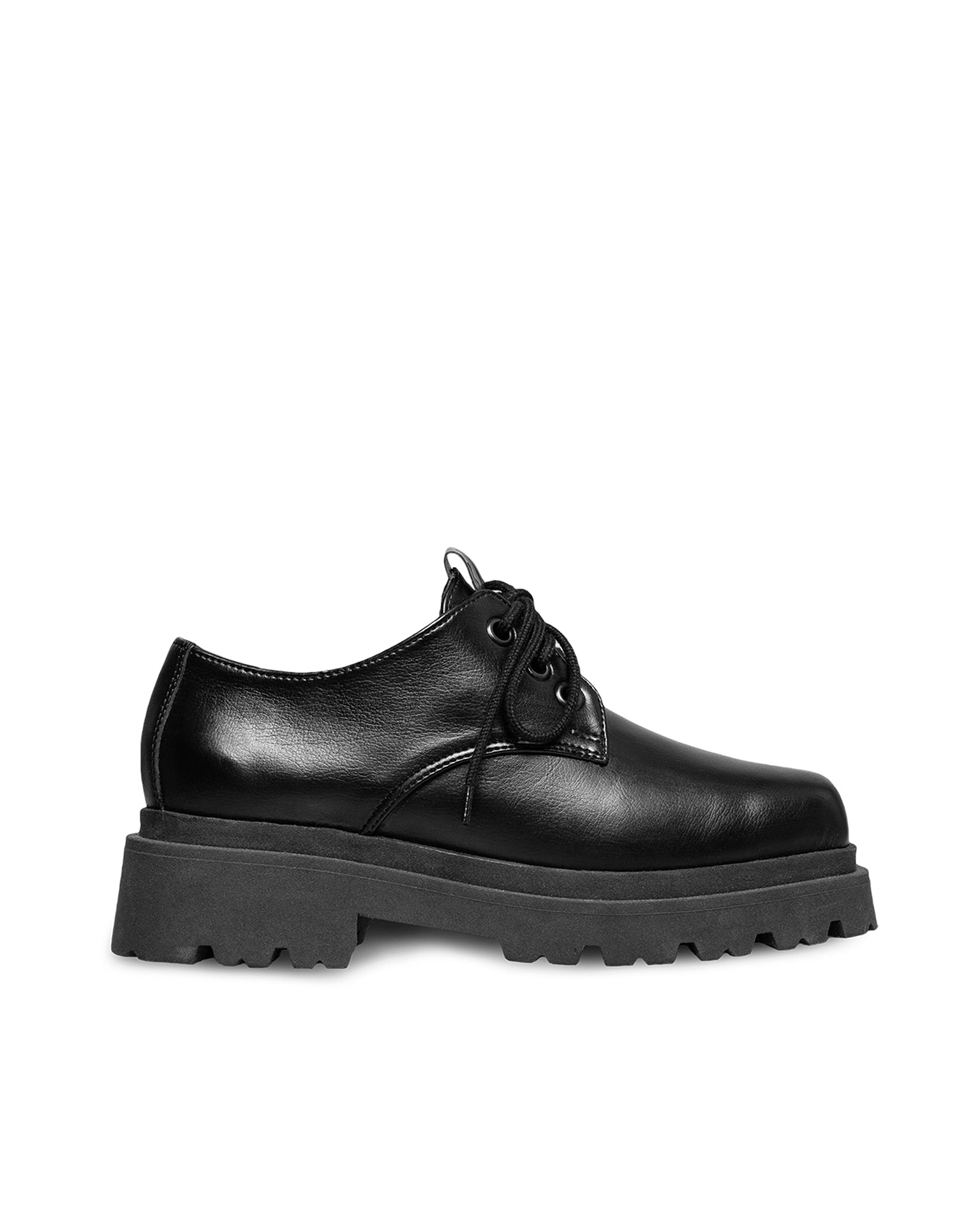 BOHEMA womens vegan Derby Sienna Squared Black
