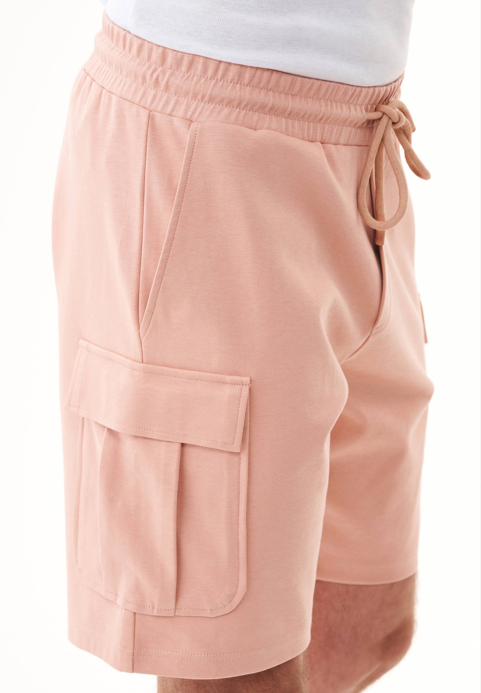 ORGANICATION Cargo Sweatshorts Dusty Blush Pink