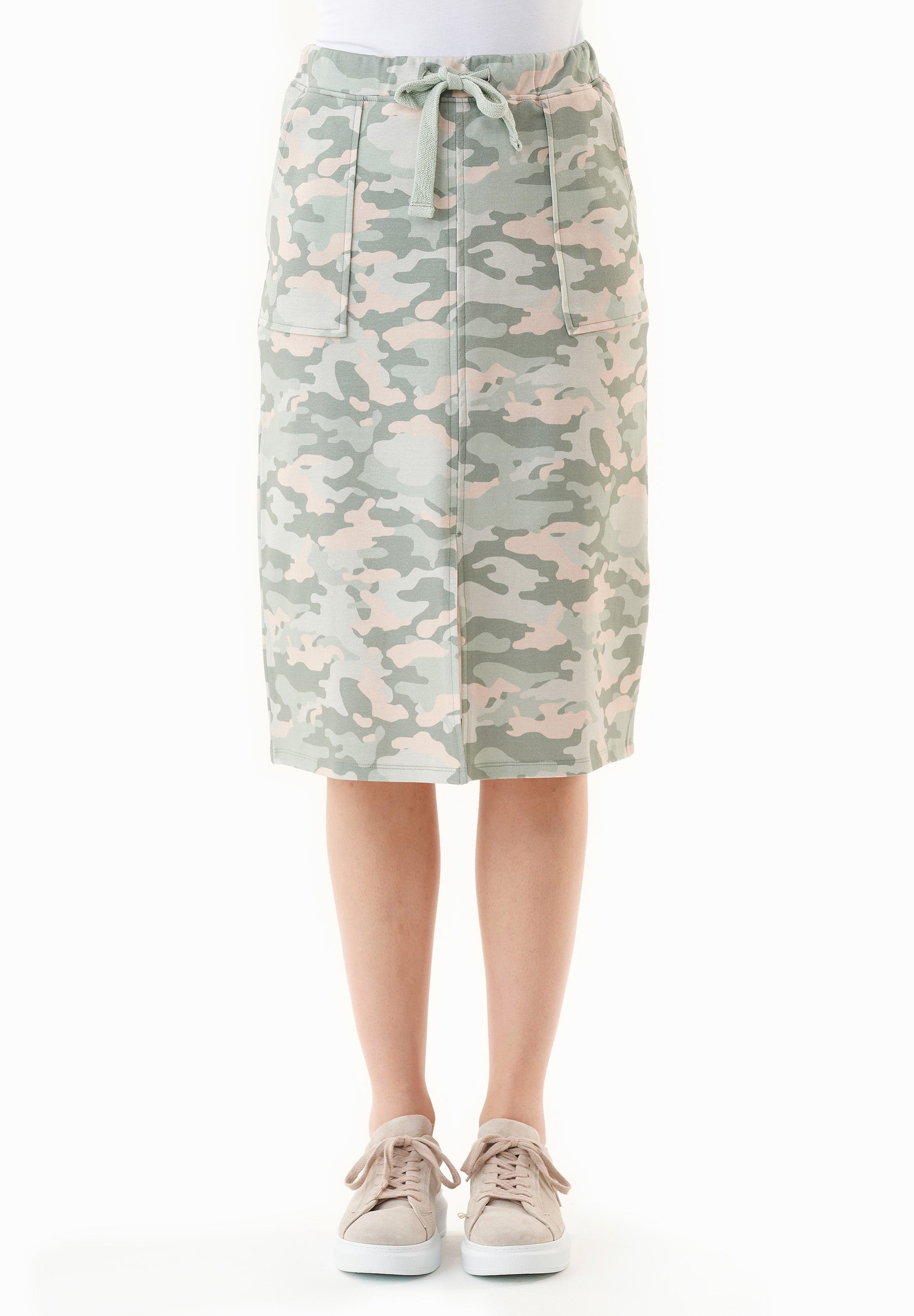 ORGANICATION womens vegan Skirt With Camouflage Pattern