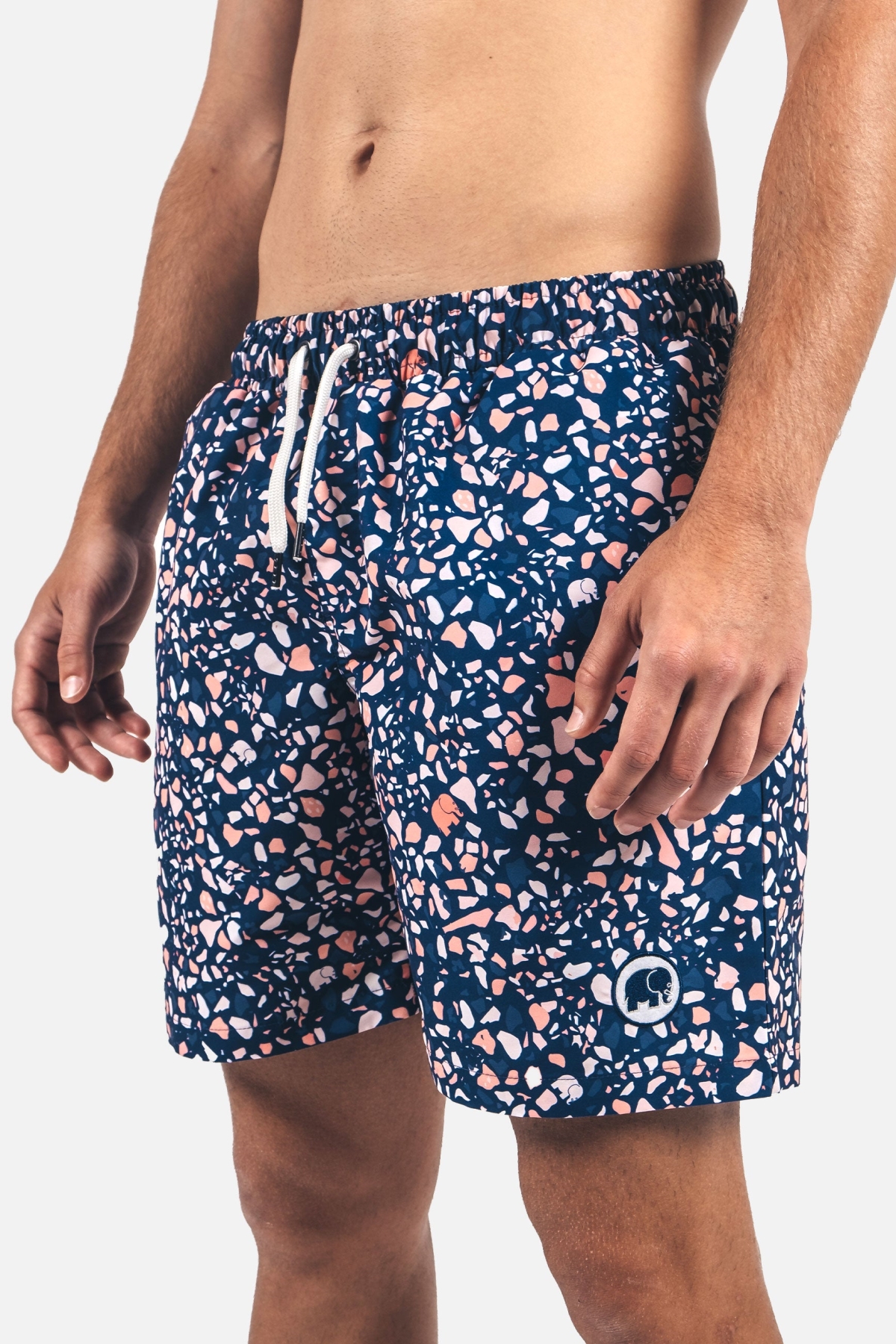 Image of Trendsplant mannen vegan Zwembroek Terrazzo Blauw