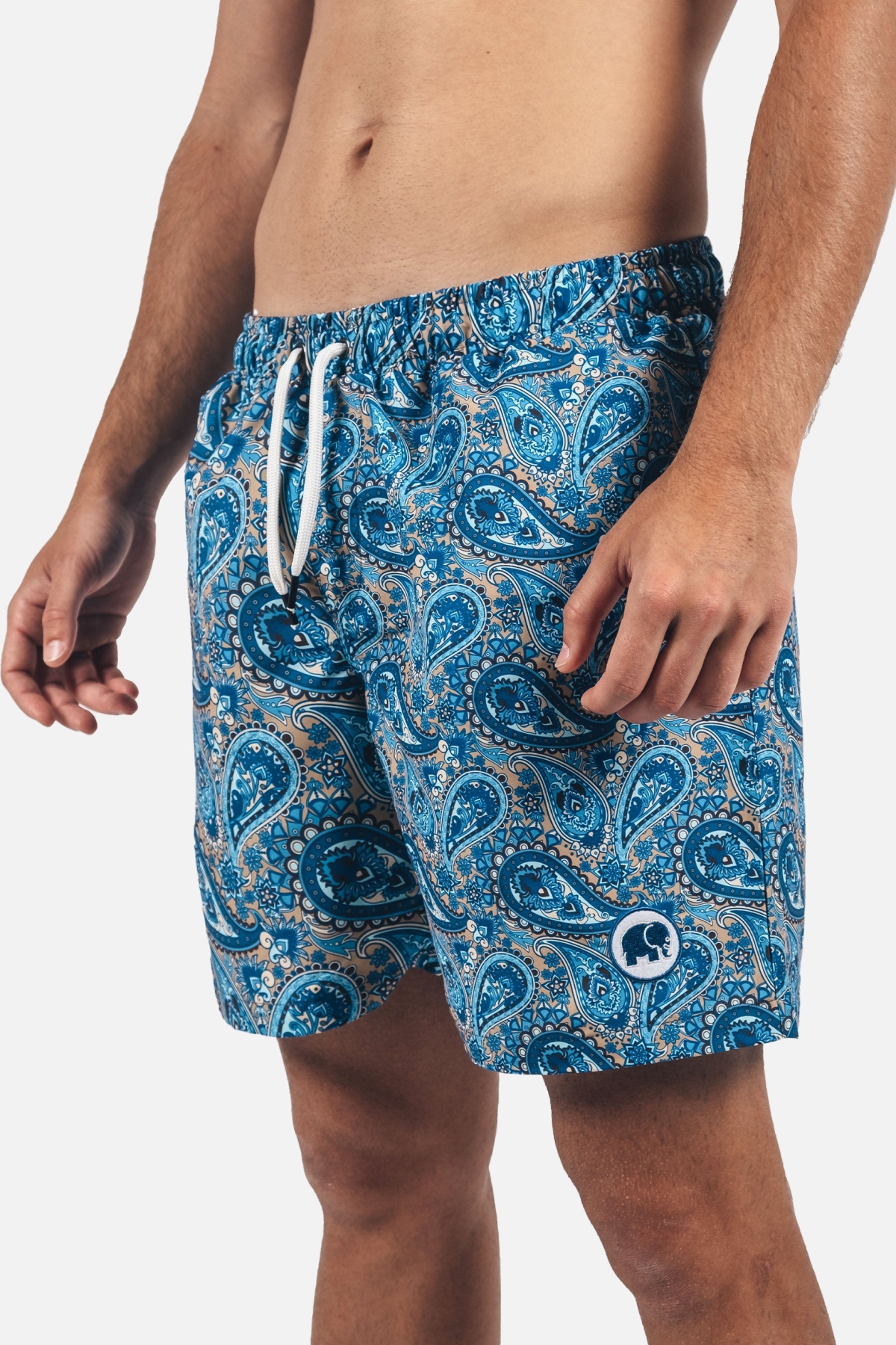 Image of Trendsplant mannen vegan Zwembroek Mediterraan Paisley