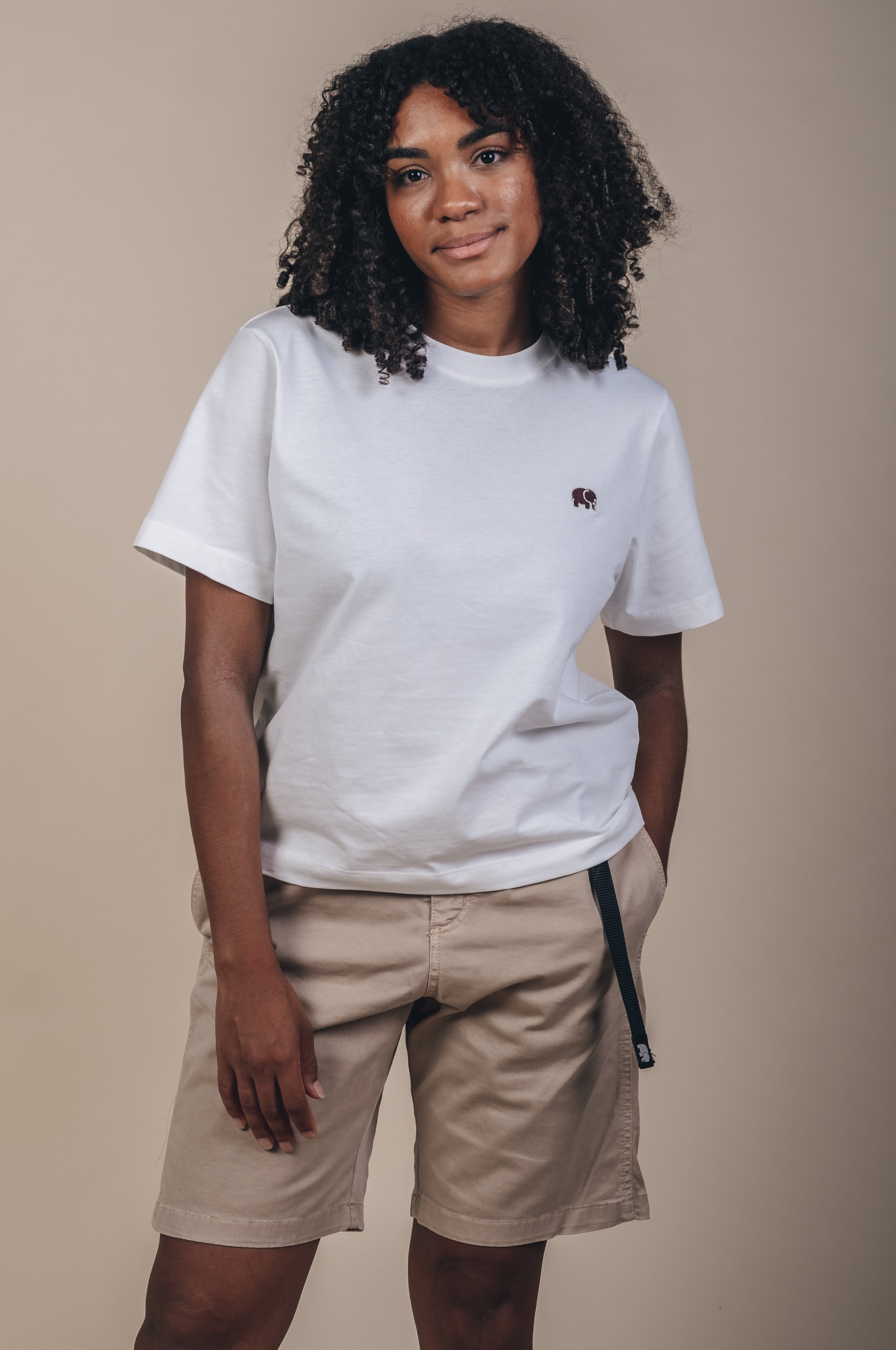 Trendsplant womens vegan T-Shirt Essential Natural Cream