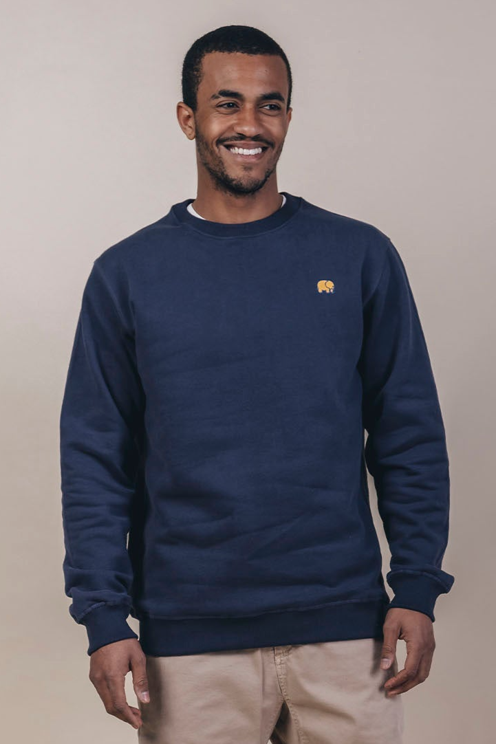 Image of Trendsplant mannen vegan Trui Essential Blauw