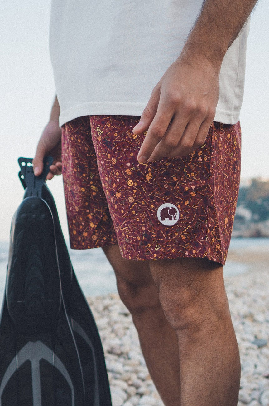 Image of Trendsplant mannen vegan Zwembroek Dogtown Rood