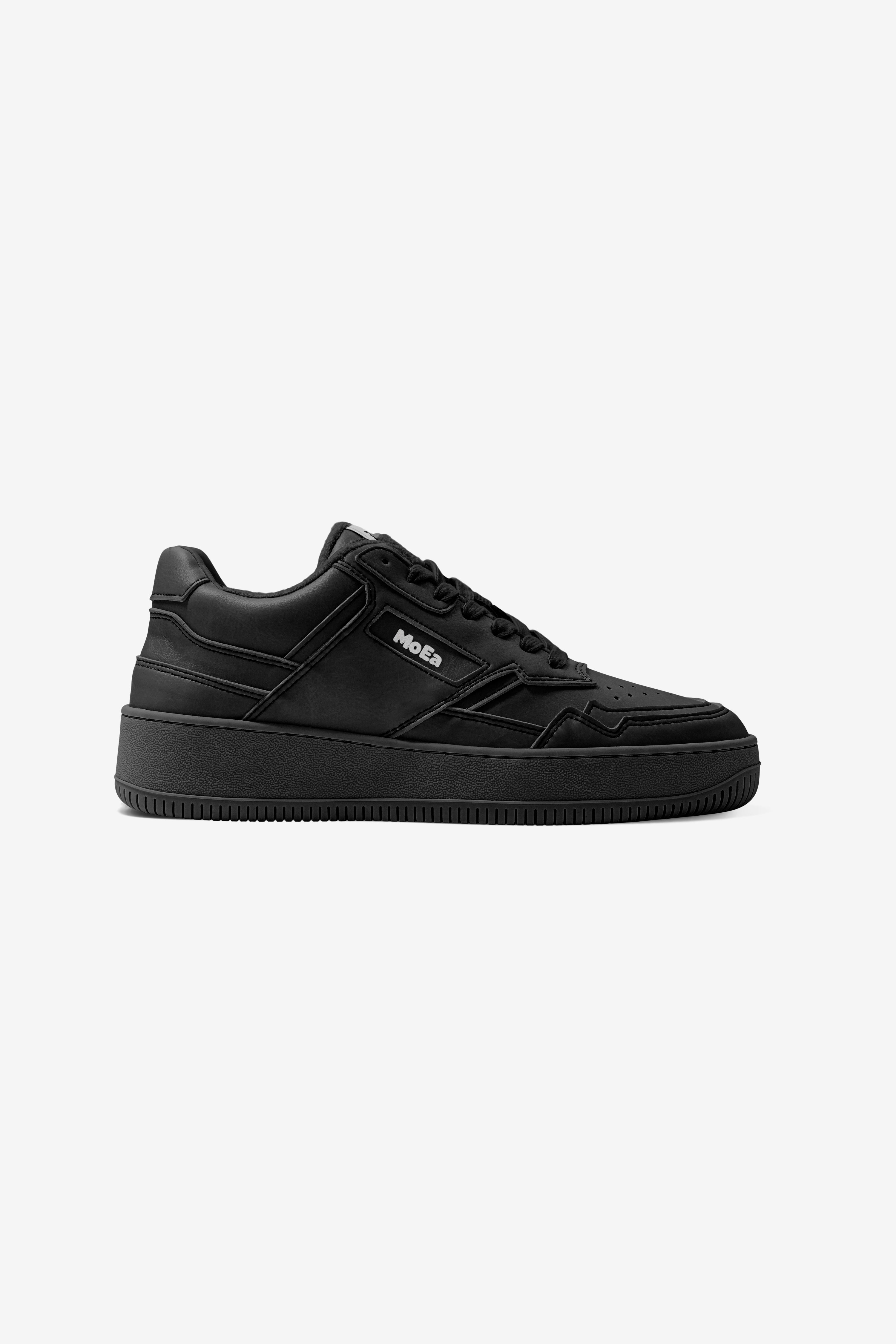 Image of MoEa mannen vegan Sneakers Gen1 Druif Volledig Zwart