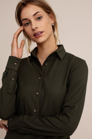 Image of Arber Studio dames vegan Cedar Blouse Green