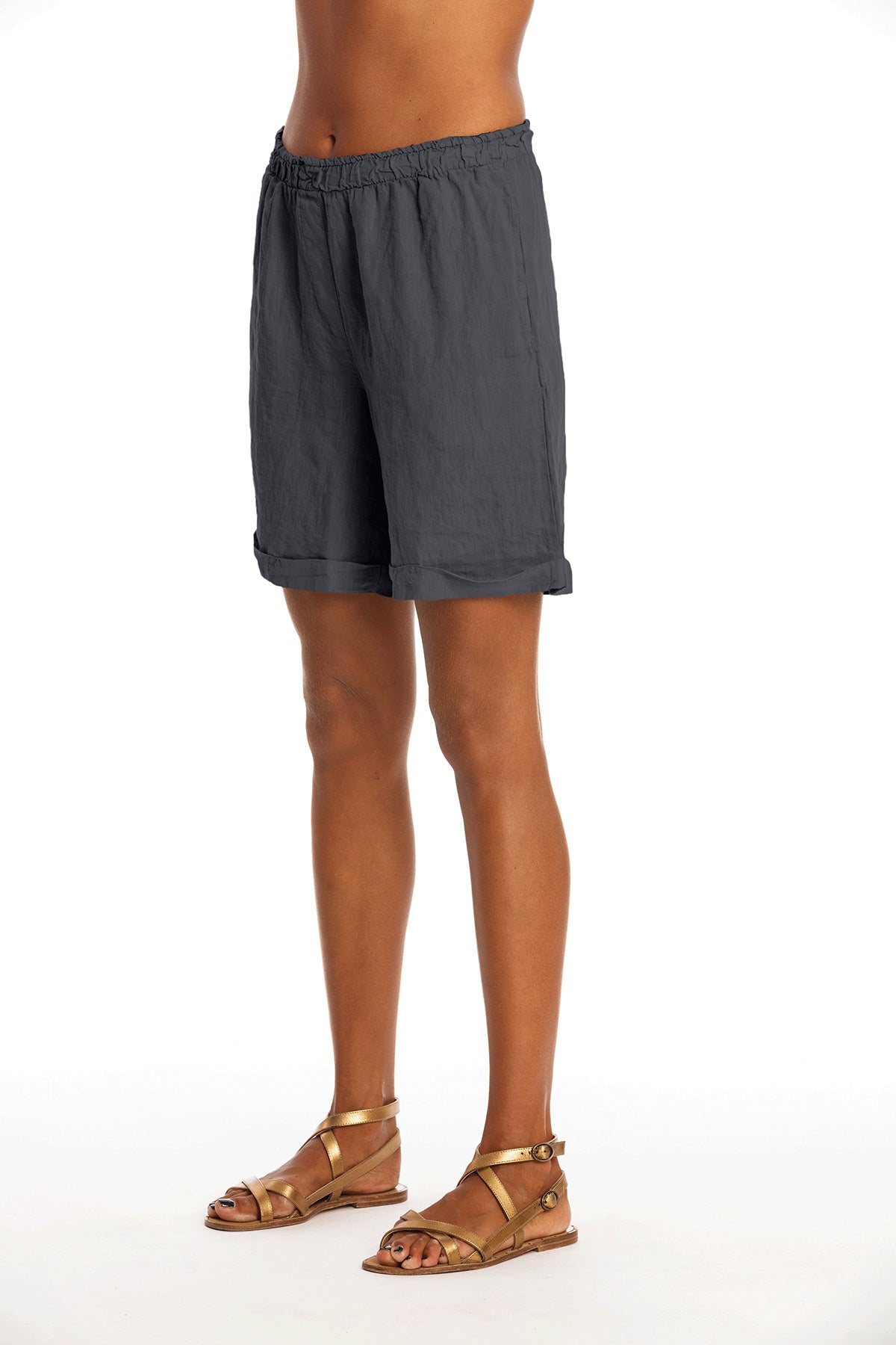 Image of RAVENS VIEW IBIZA dames vegan Lange Short Creta Lava Blauw