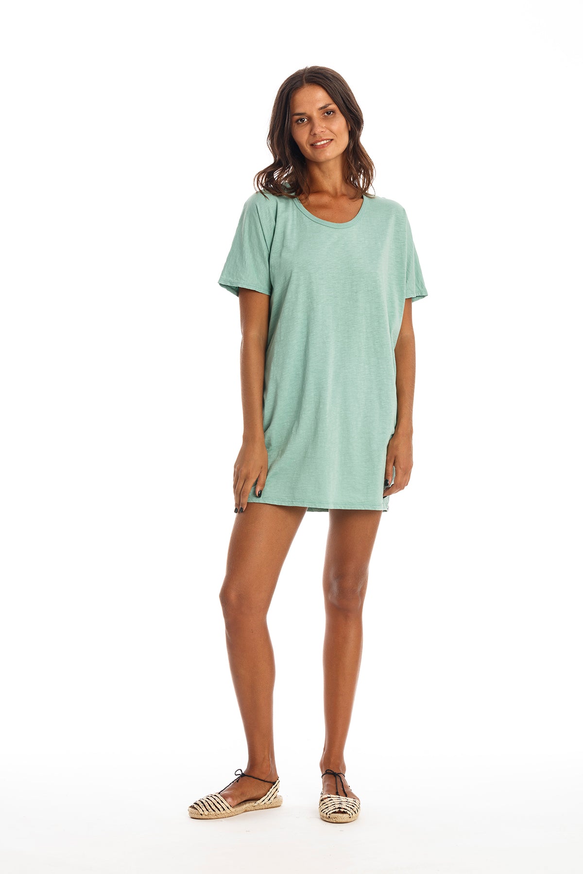 Image of RAVENS VIEW IBIZA dames vegan Jurk Jane Cameo Groen