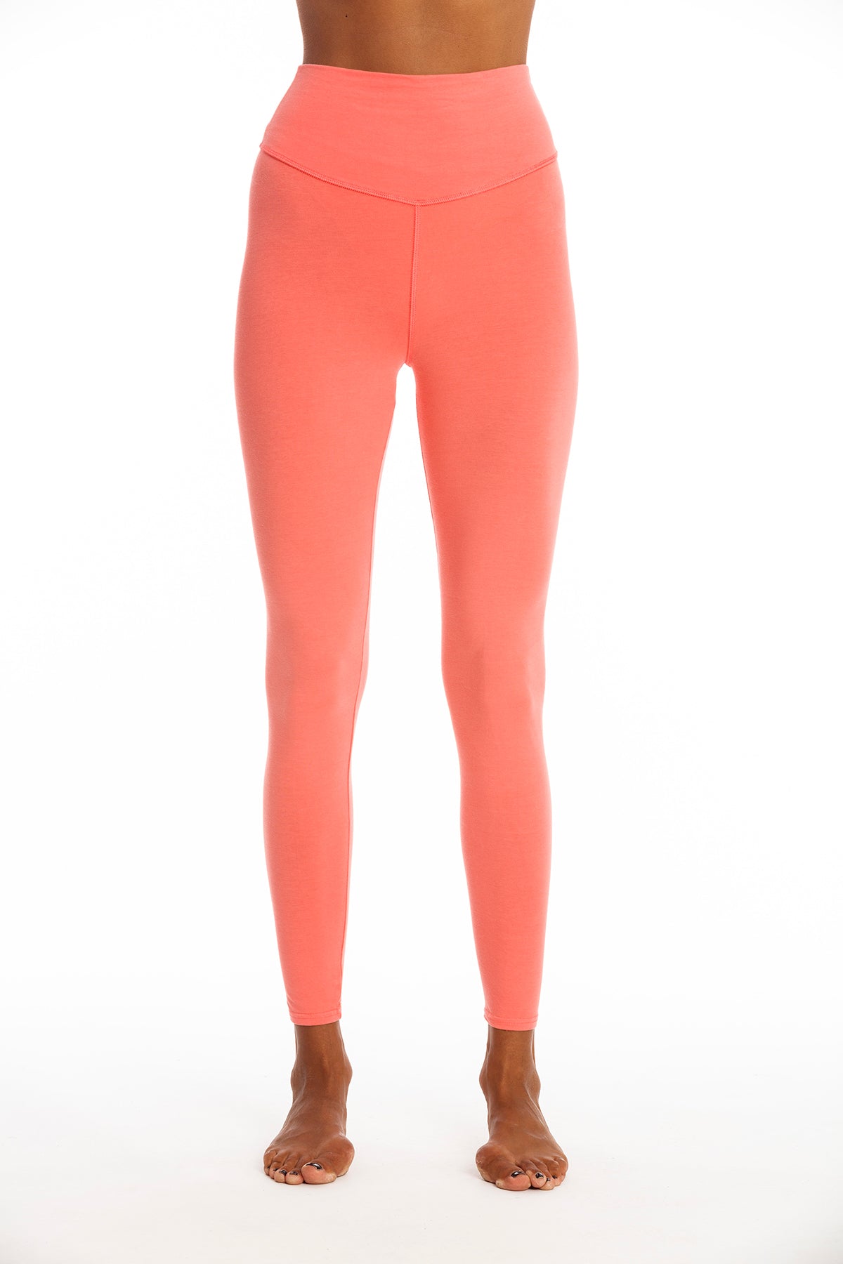 Image of RAVENS VIEW IBIZA dames vegan Yoga Legging Plus Koraalroze