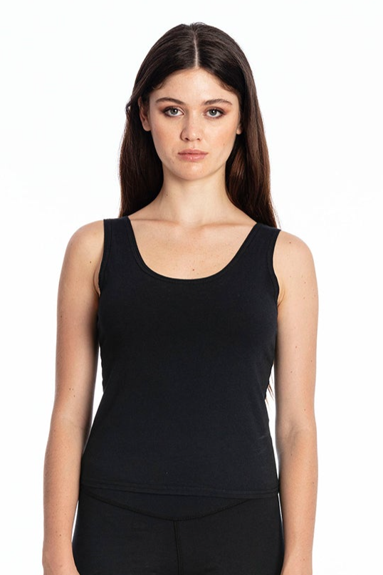 Image of RAVENS VIEW IBIZA dames vegan Top Goa Zwart