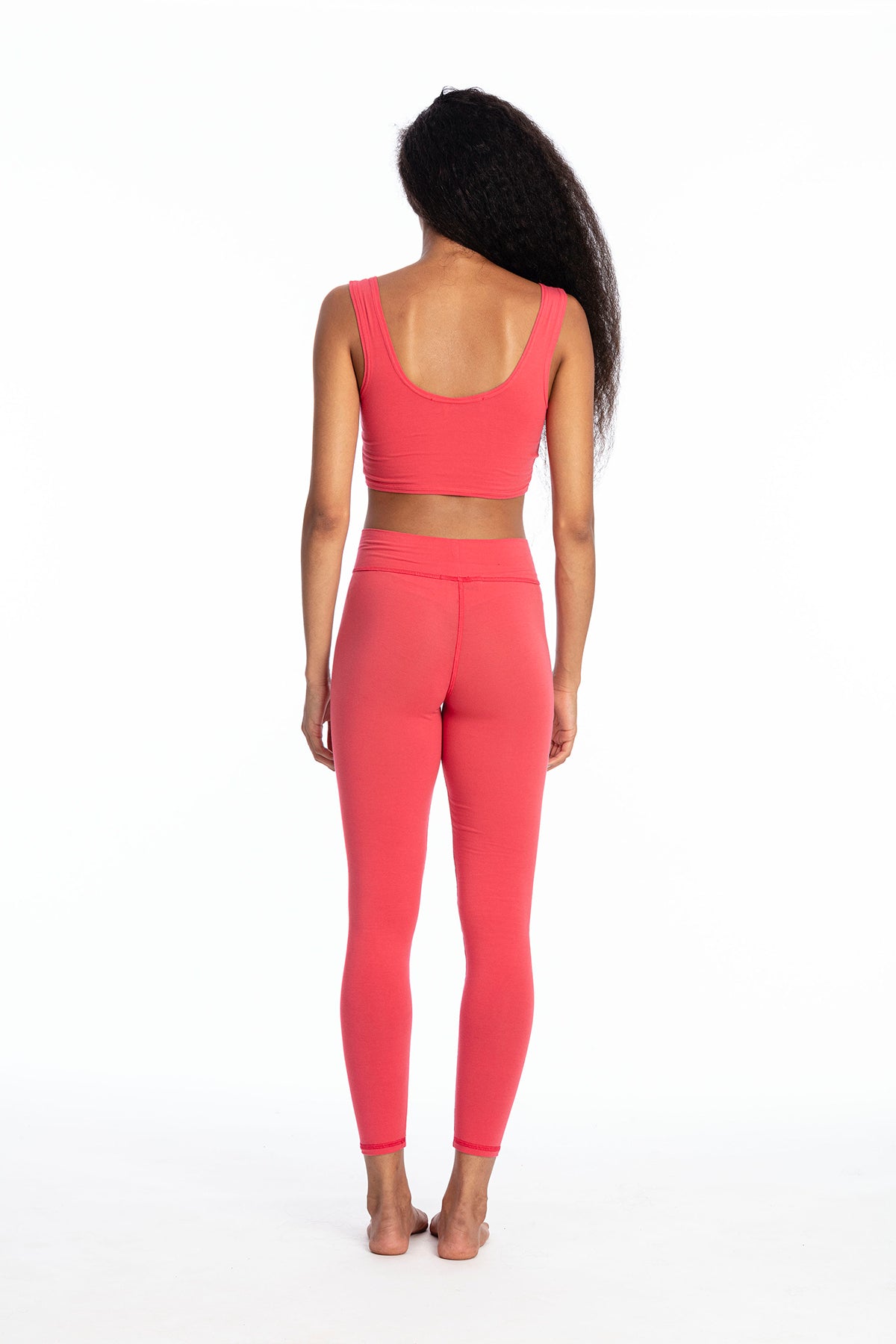 73516 - Damen vegan Yoga Top Elektrisch Rot