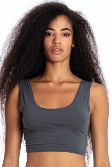 RAVENS VIEW IBIZA Damen vegan Yoga Top Lava Blau