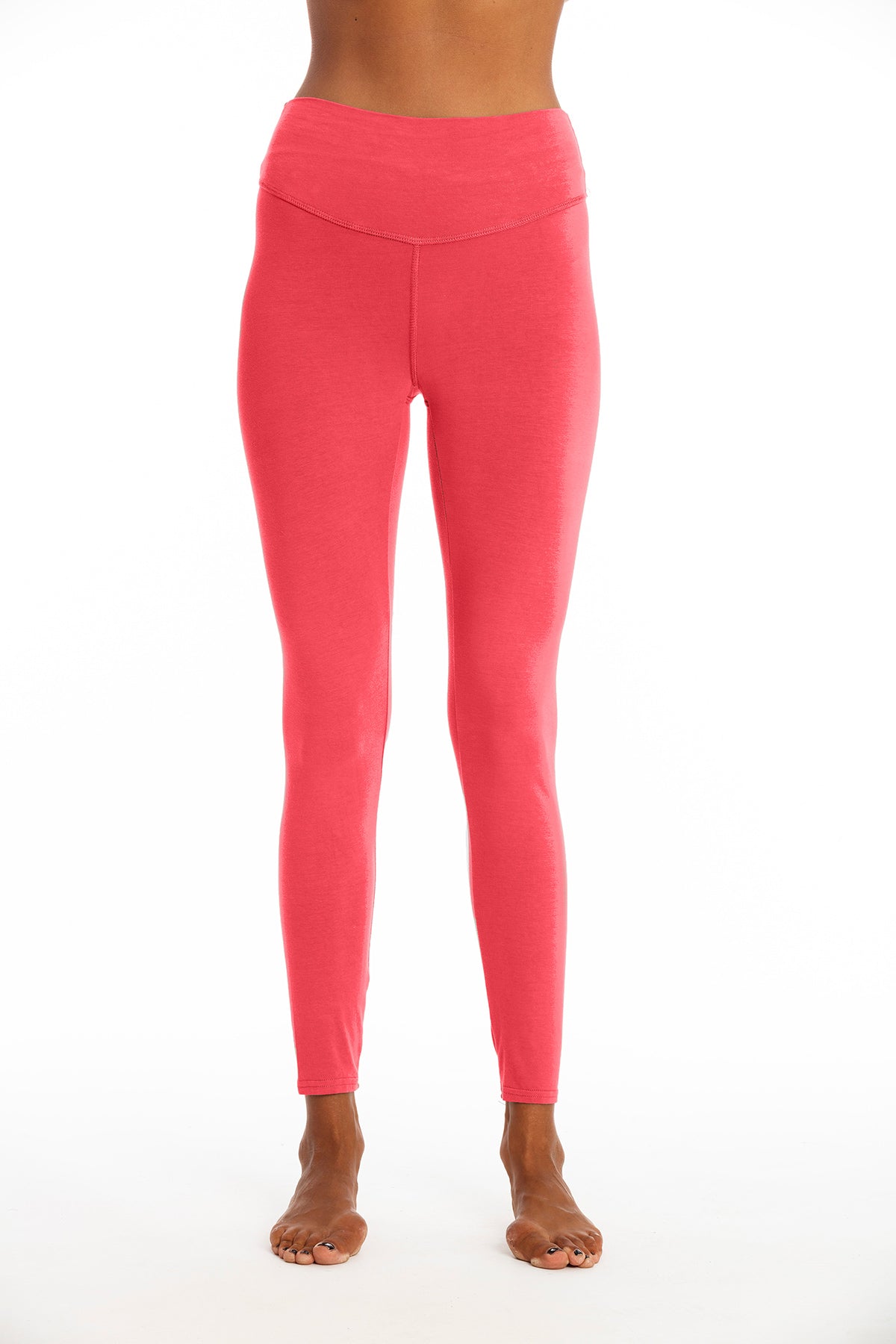 Image of RAVENS VIEW IBIZA dames vegan Yoga Legging Plus Elektrisch Rood