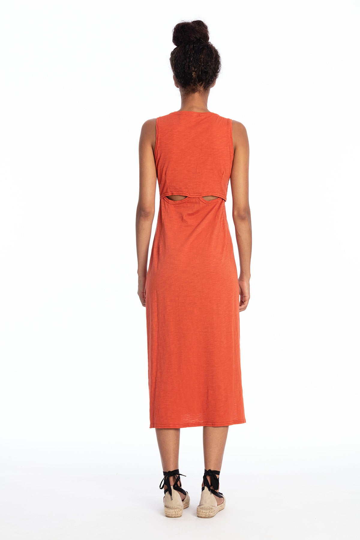 RAVENS VIEW IBIZA womens vegan Dress Sleeveless Uma Terracotta Orange