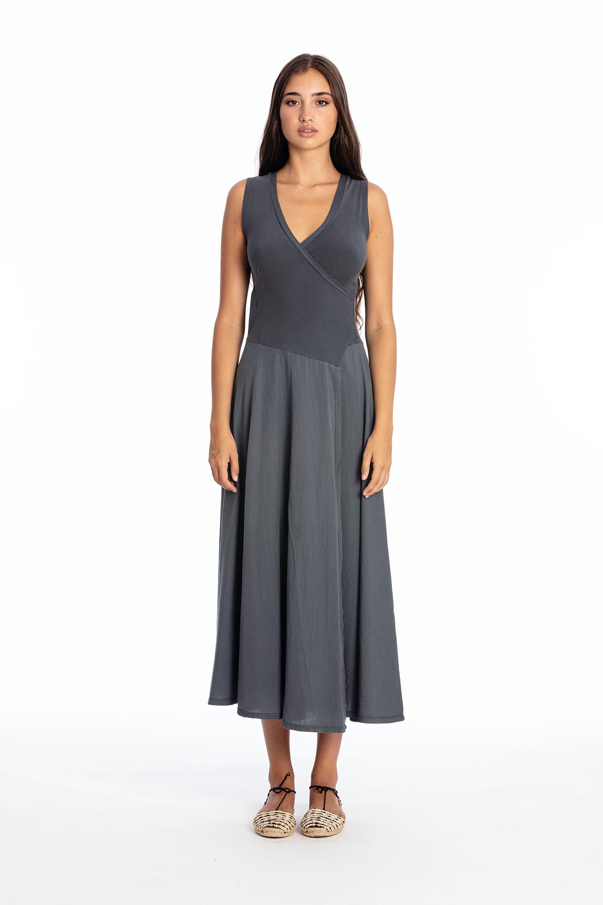 RAVENS VIEW IBIZA womens vegan Dress Sleeveless Veronika Lava Blue