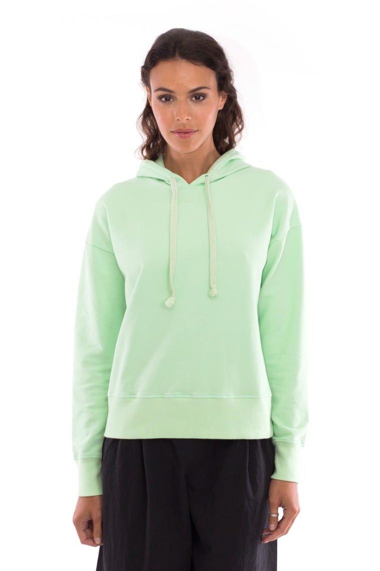 Image of RAVENS VIEW IBIZA dames vegan Hoodie Vedra Mintgroen