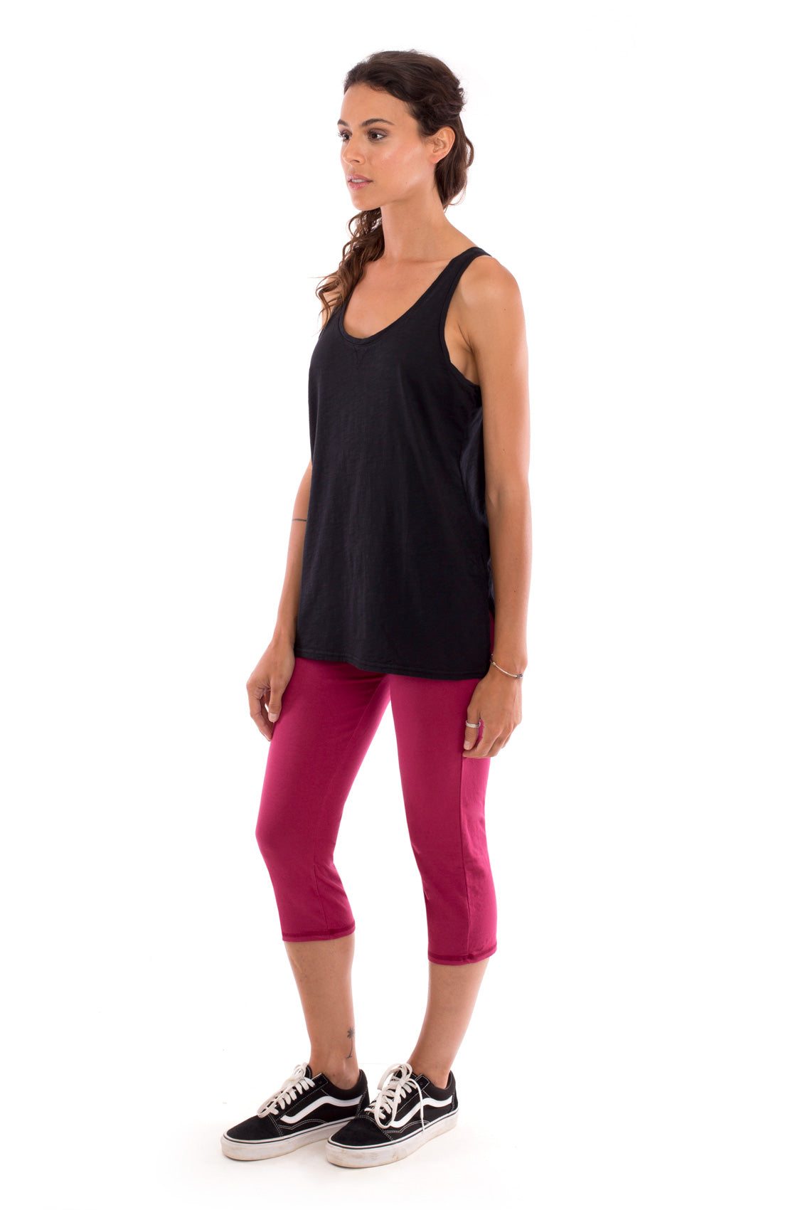 RAVENS VIEW IBIZA womens vegan Legging Pirata Garnet Red
