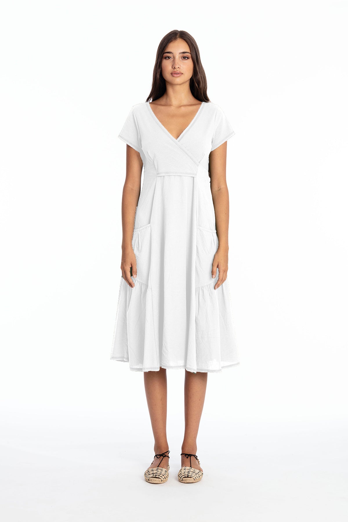 RAVENS VIEW IBIZA Damen vegan Kleid Paola White