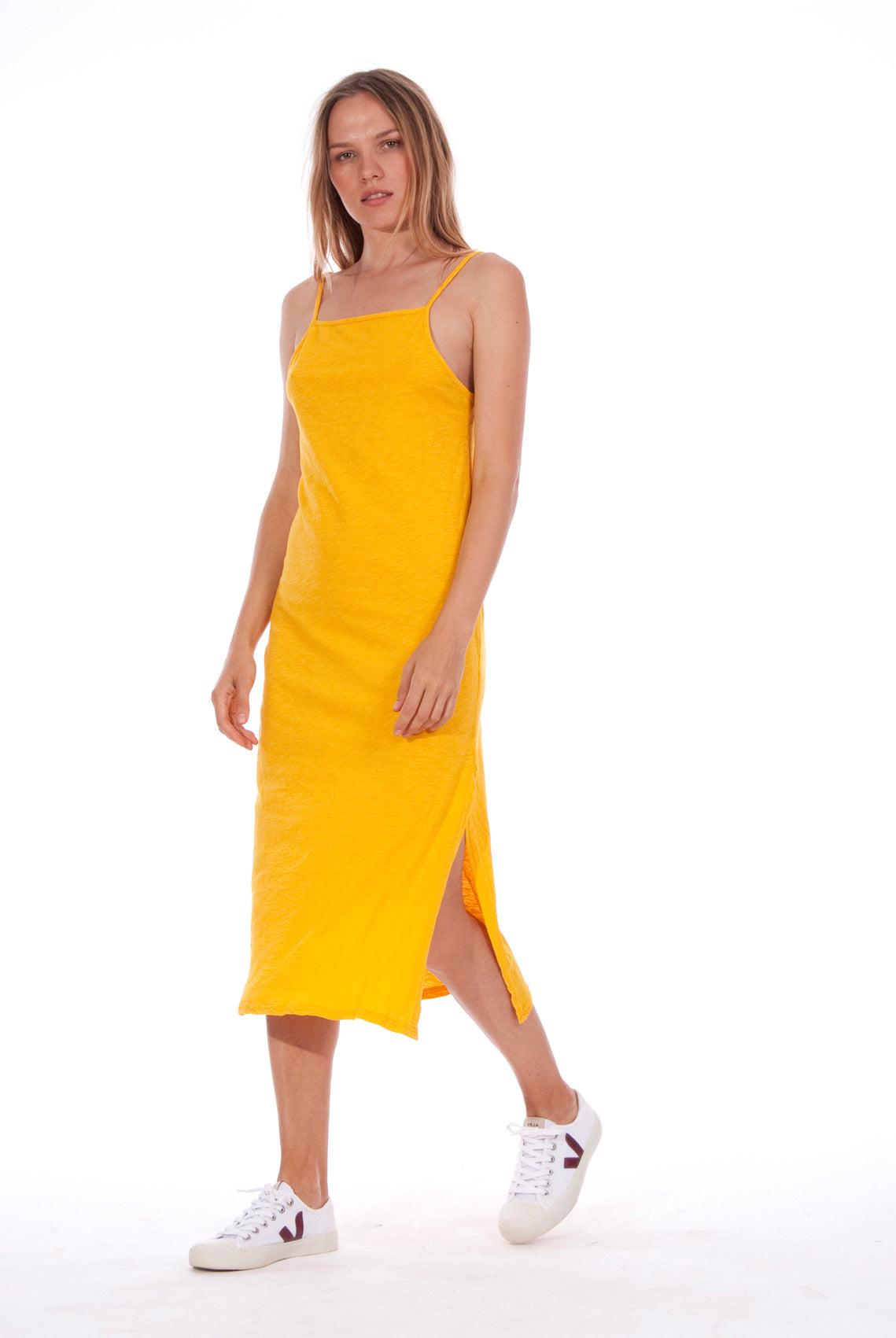 RAVENS VIEW IBIZA womens vegan Dress Farah Old Gold Yellow