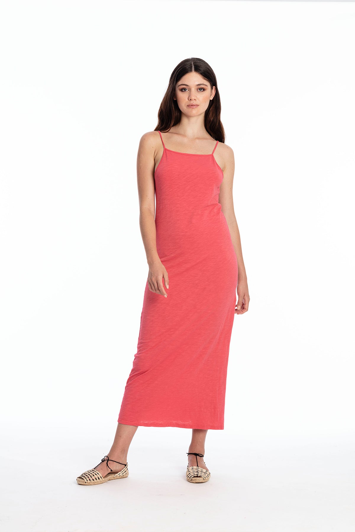 Image of RAVENS VIEW IBIZA dames vegan Jurk Farah Flamingo Roze