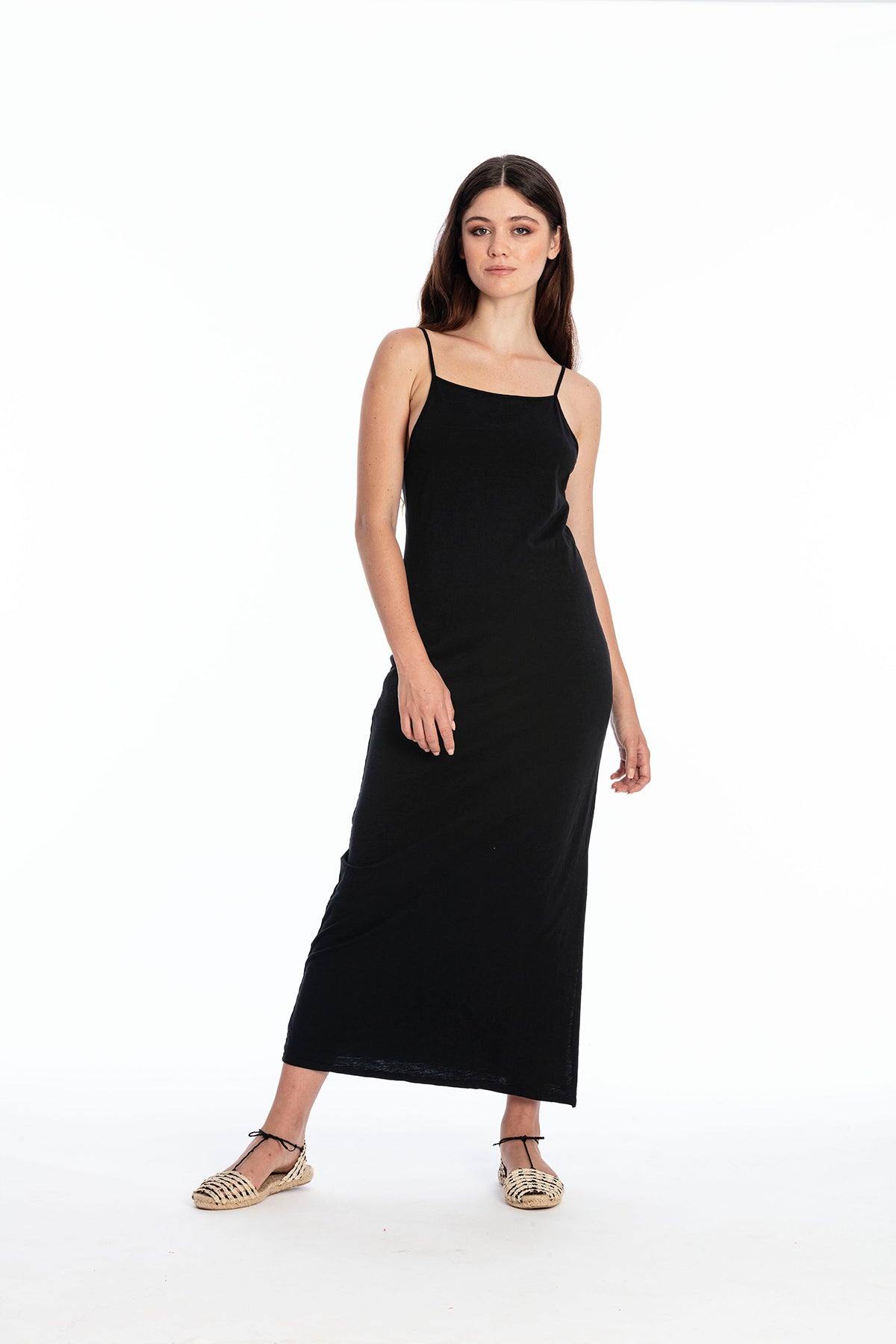 Image of RAVENS VIEW IBIZA dames vegan Jurk Farah Zwart