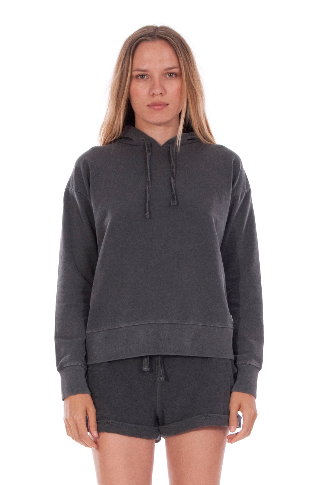 Image of RAVENS VIEW IBIZA dames vegan Hoodie Vedra Antraciet Grijs