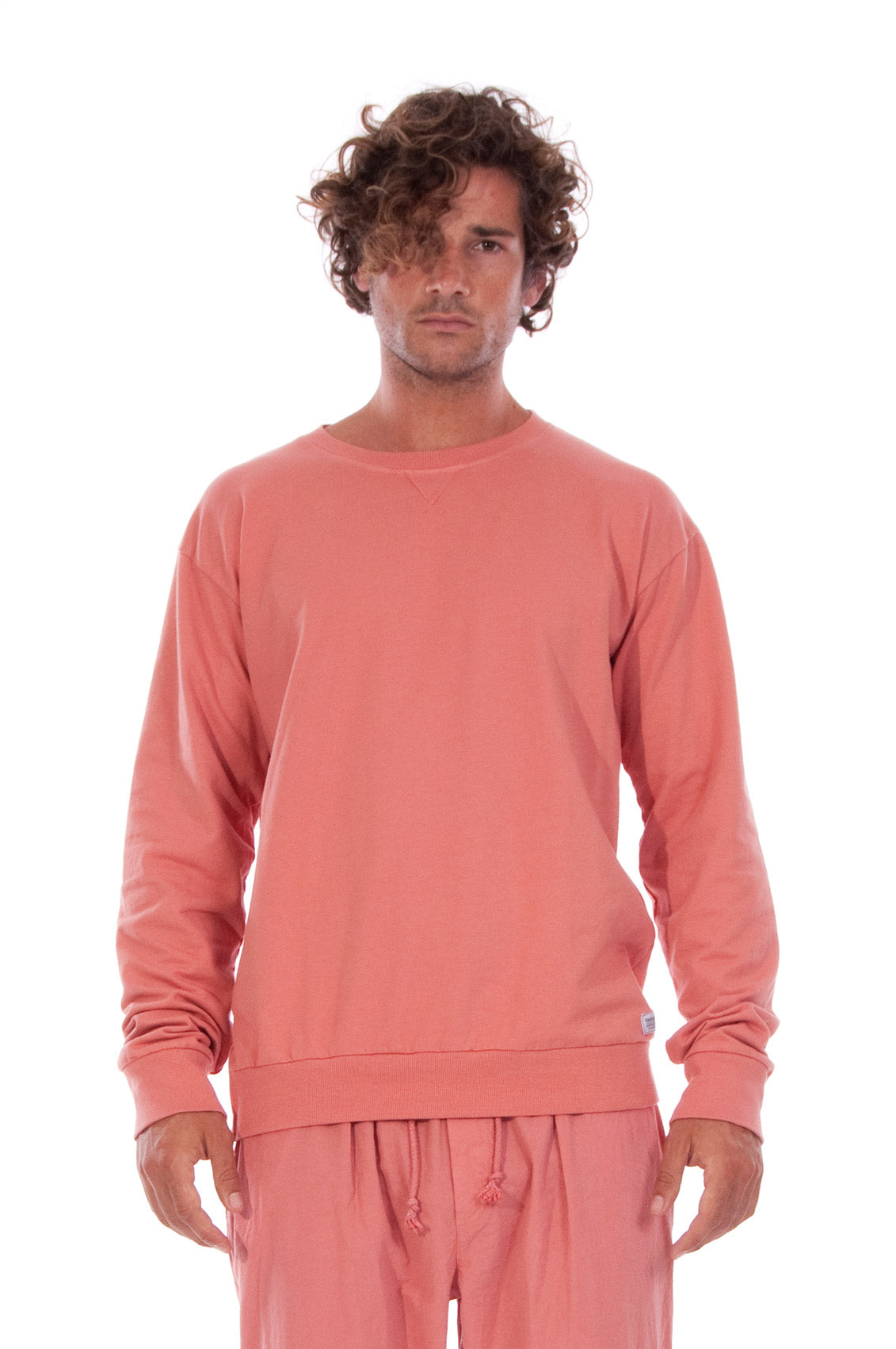 Image of RAVENS VIEW IBIZA mannen vegan Sweatshirt Salinas Clay Rood