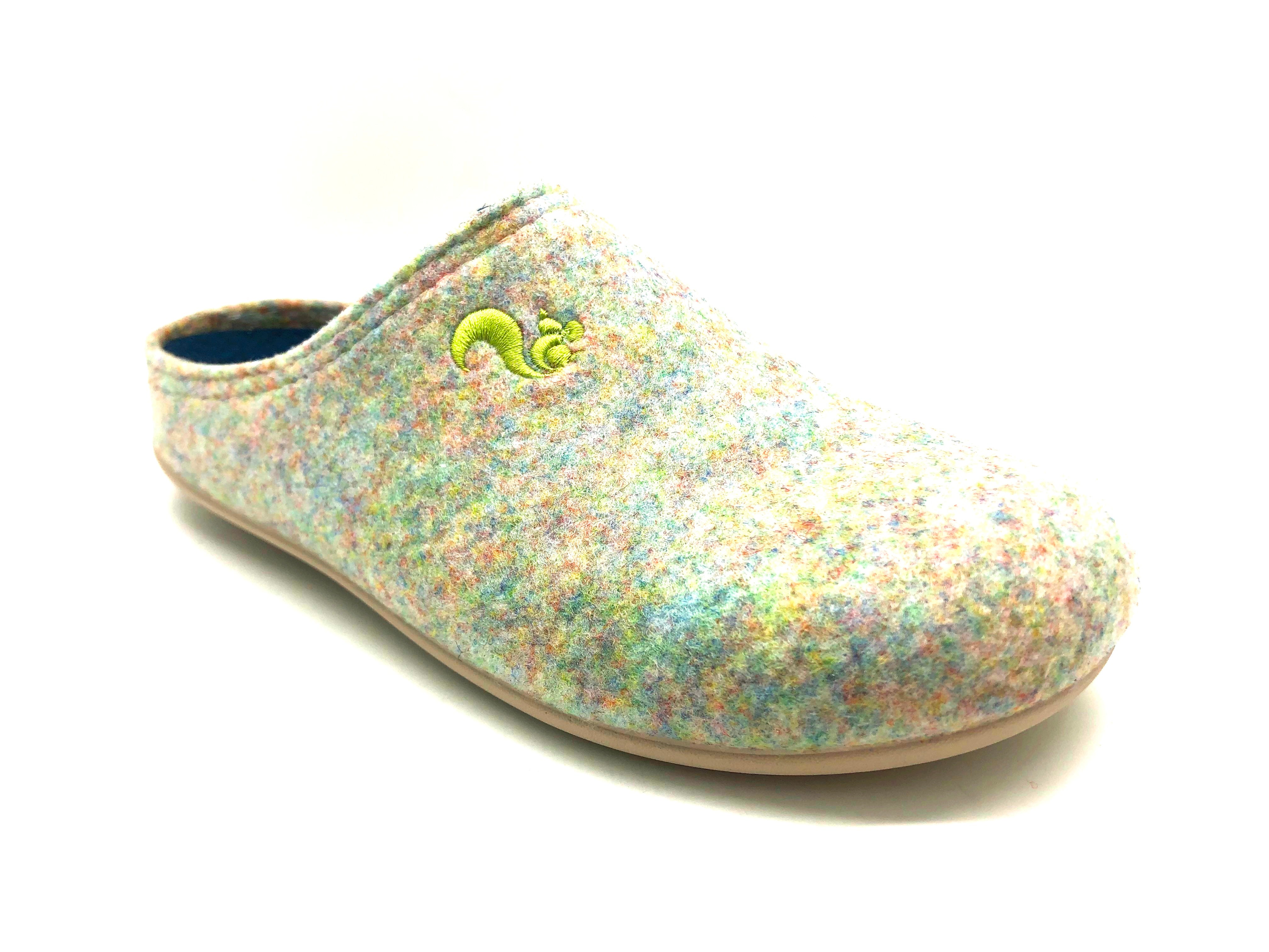 thies men vegan Slippers Recycled Pet Multi Green (W/M/X)
